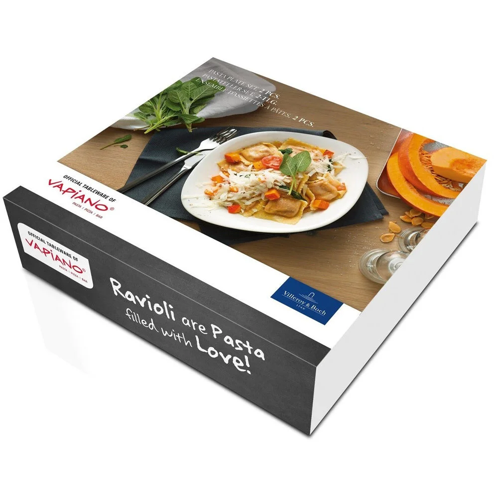 VILLEROY BOCH Pasta Teller Set Vapiano  2 tlg  Besteck & Aufbewahrung