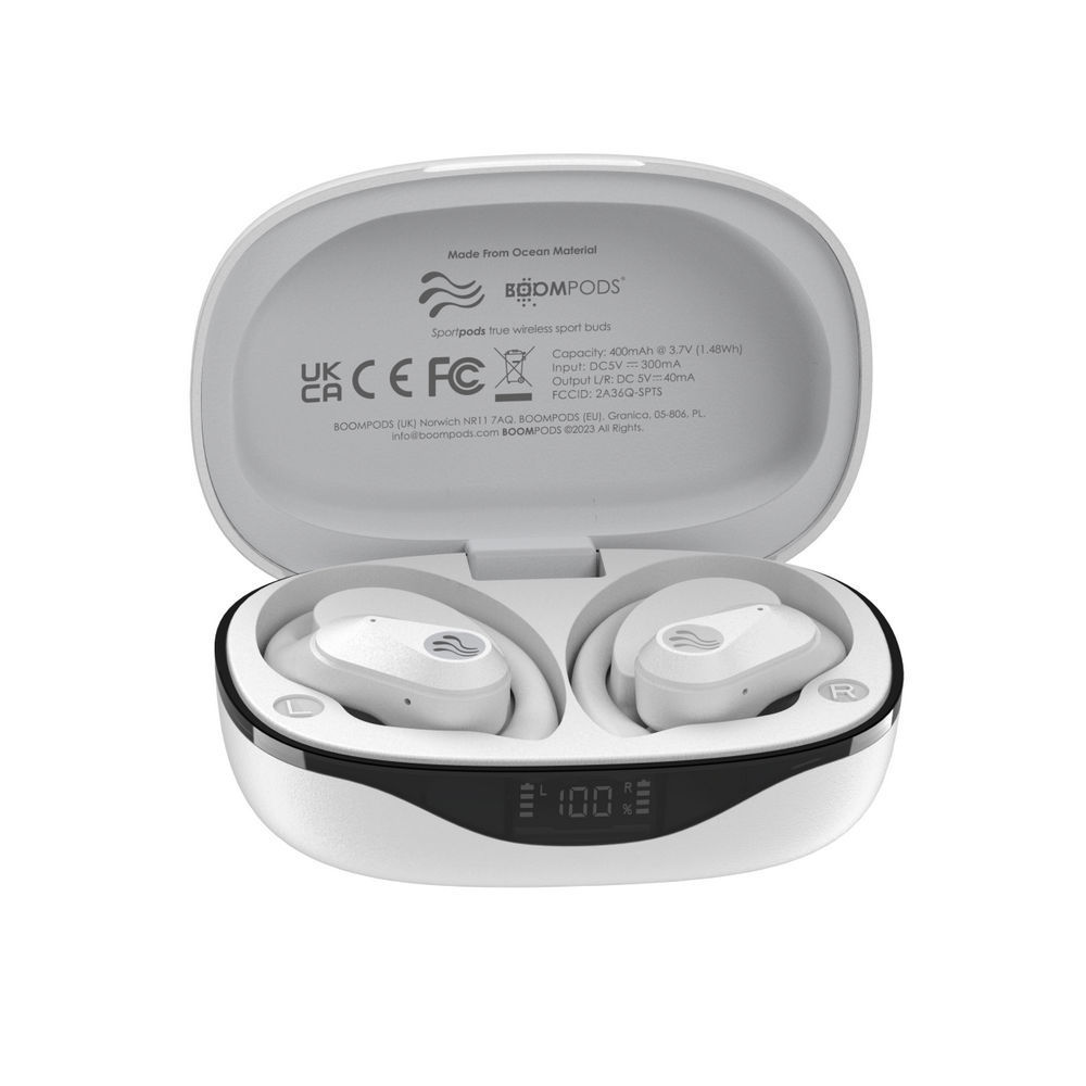 Boompods True Wireless In Ear Kopfhoerer Sportpods Ocean White