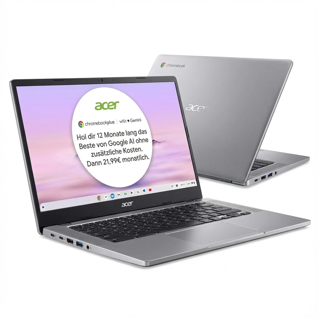 Acer Chromebook Plus 514 14Zoll WUXGA Touch Core 3 N355 8GB 256GB ChromeOS CB514 6HT 34A8 Notebooks & Tablets