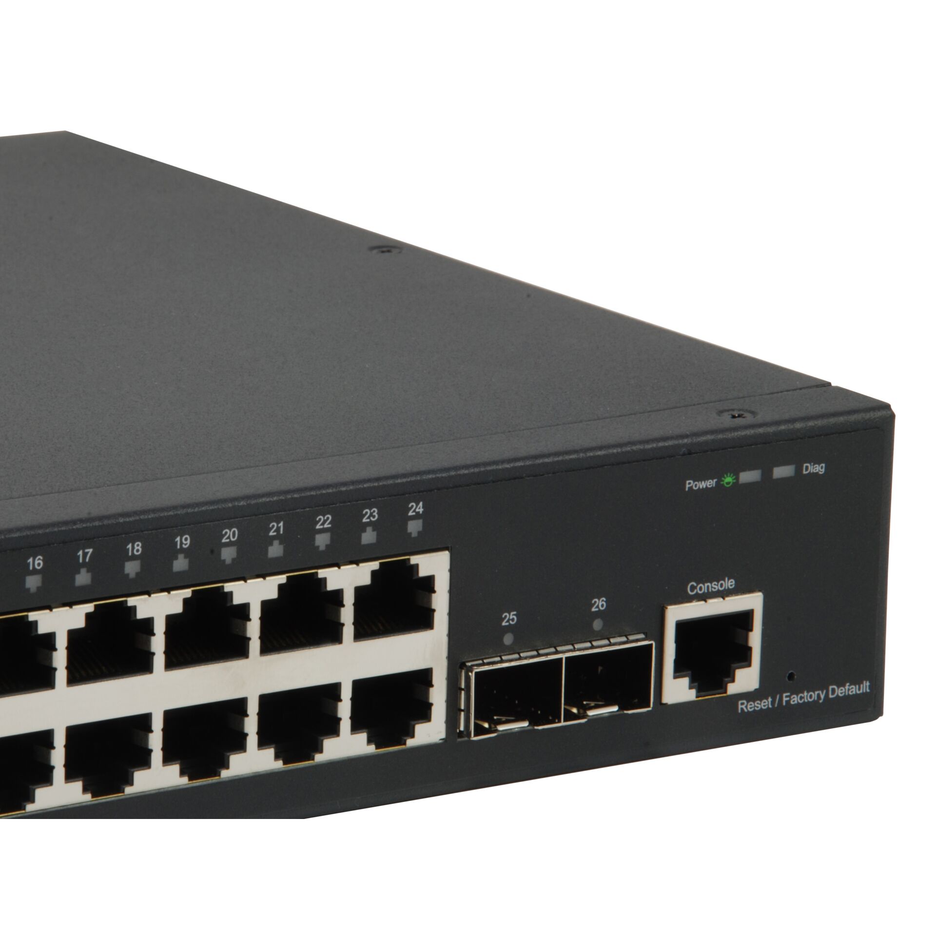 LevelOne GTL 2661 Netzwerk Switch Managed L2 Gigabit Ethernet  10 100 1000  Schwarz Switches