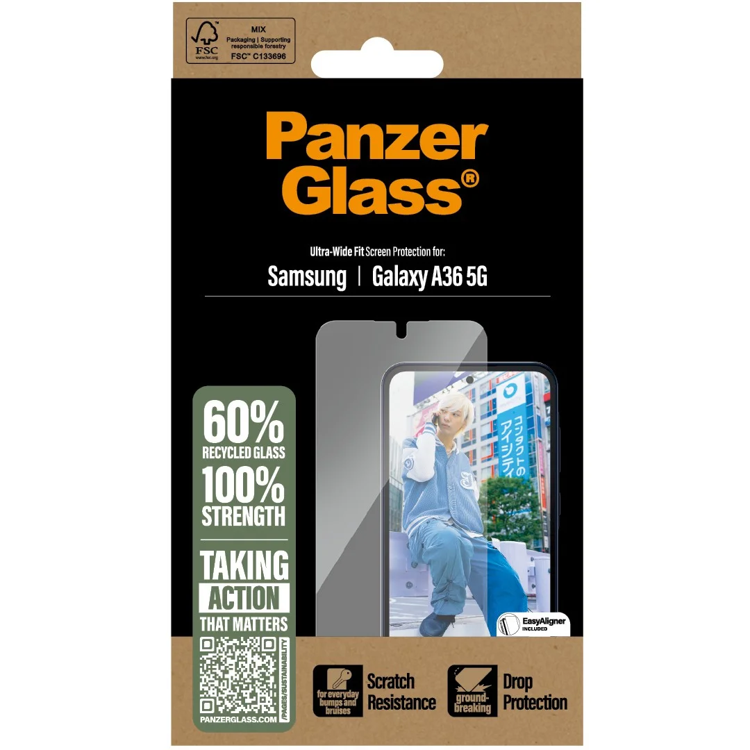 PanzerGlass   Displayschutz Samsung Galaxy A36 5G   Ultra Wide Fit Notebook & Tablet Zubehoer