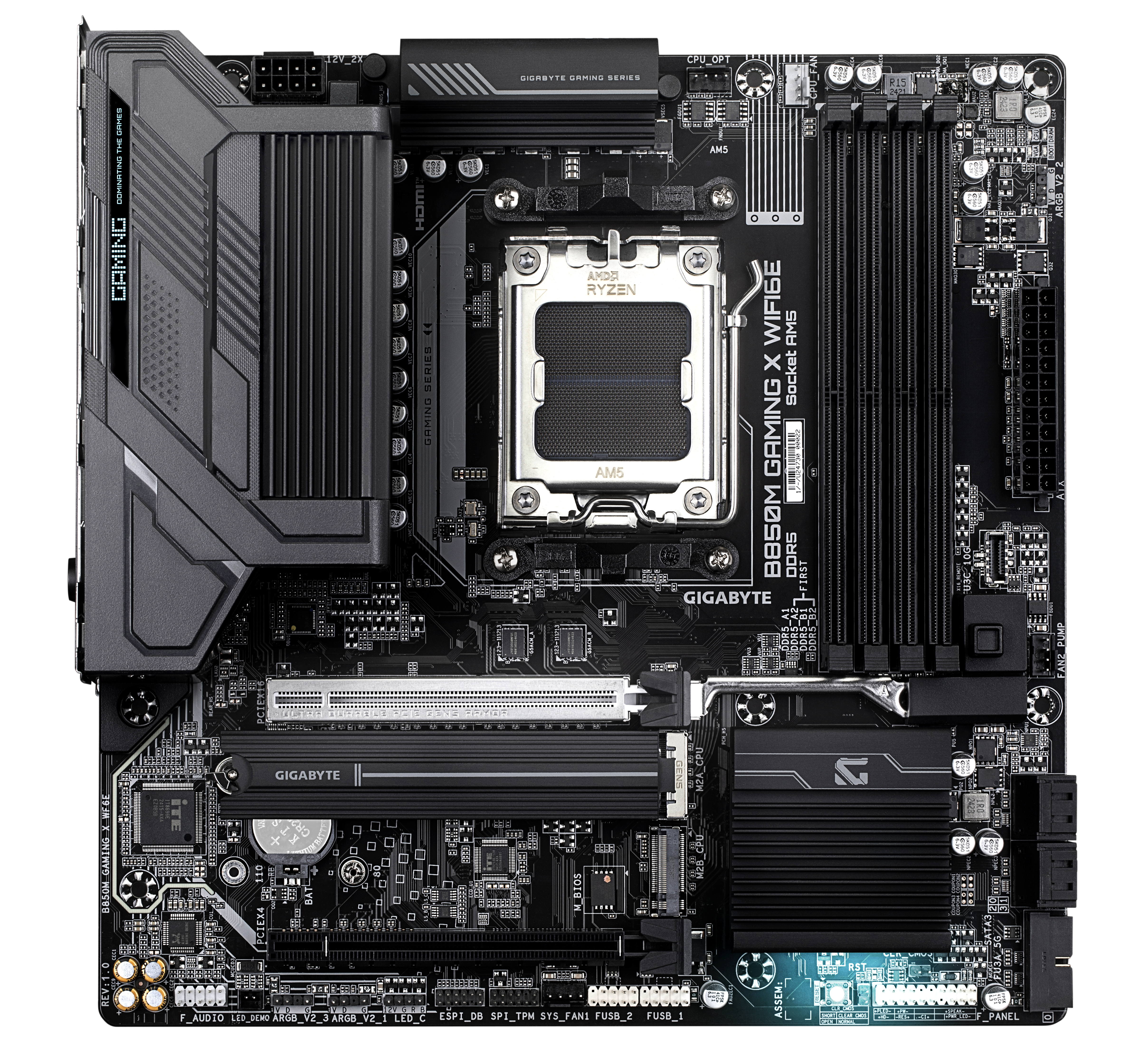 GIGABYTE B850M GAMING X WIFI6E Motherboard   AMD Ryzen 9000 Serien CPUs  10 2 2 Phasen Digital VRM  bis zu 8200MHz DDR5  OC   1xPCIe 5 0   1xPCIe 4 0 M 2  2 5LAN  WIFI 6E  USB 3 2 Gen 2  PC-Zubehoer