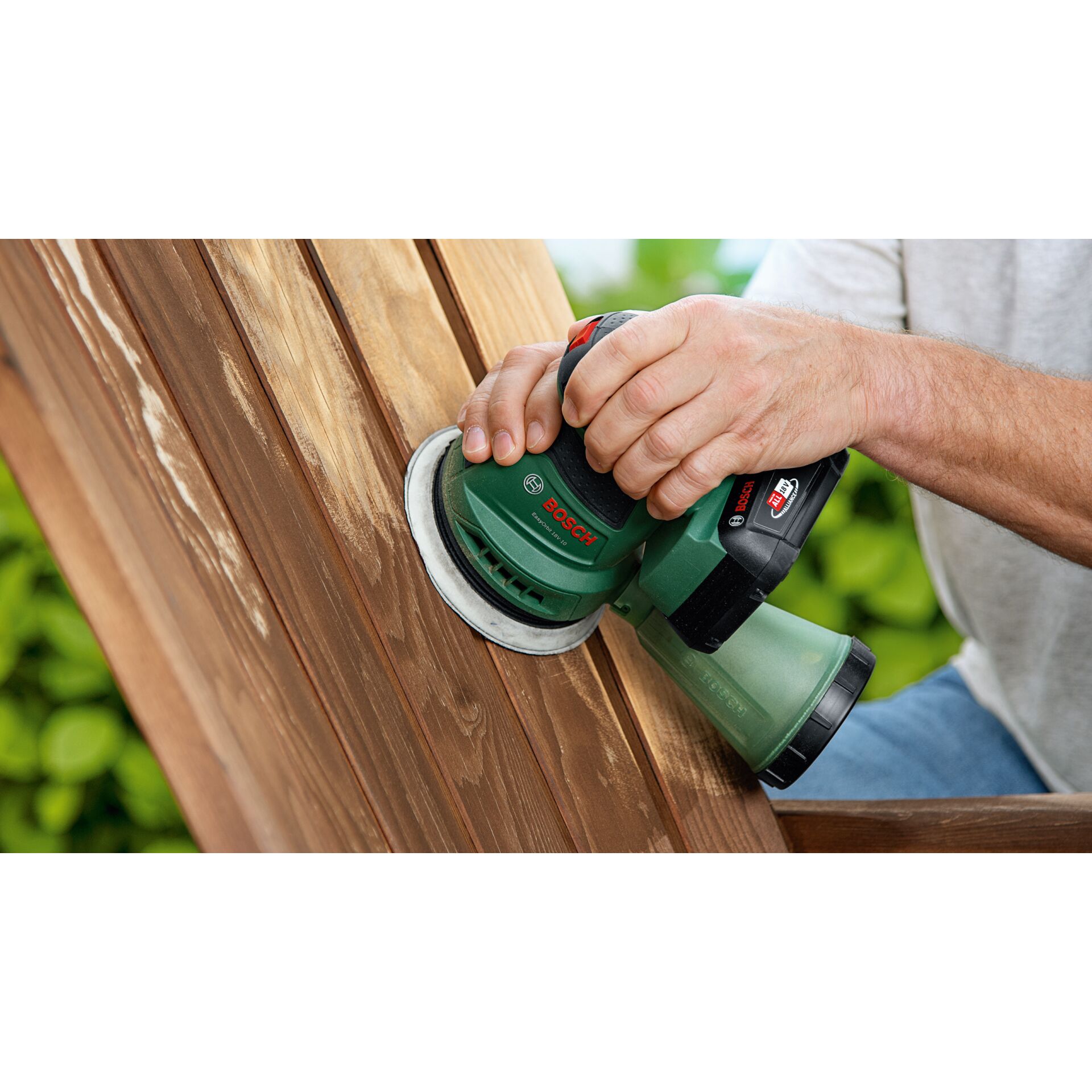 Bosch EasyOrbit 18V 10 Schwingschleifer 23000 OPM Schwarz  Gruen Schleifer Hobel & Fraesen