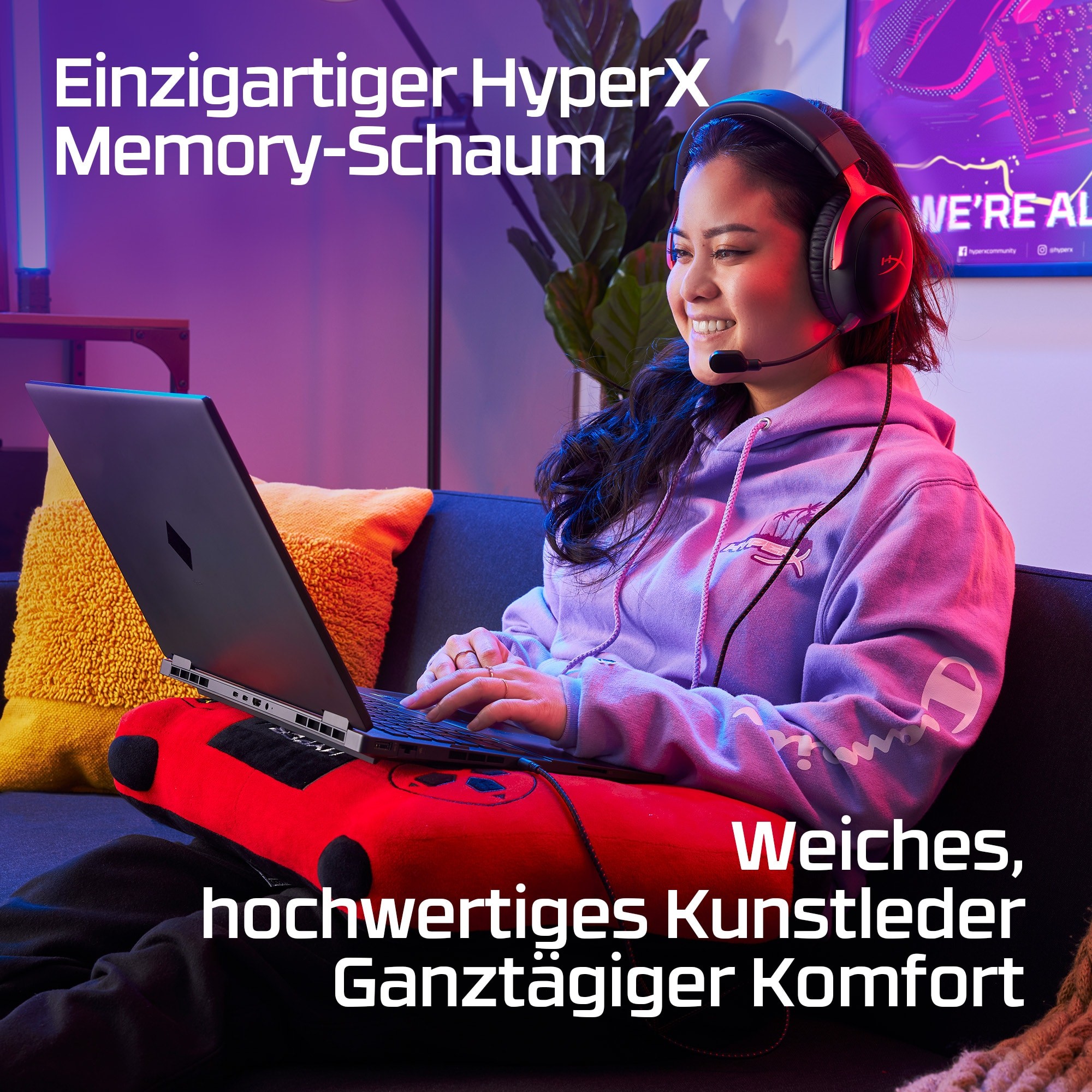 HyperX Cloud III   Gaming Headset  schwarz rot  Zubehoer Gaming