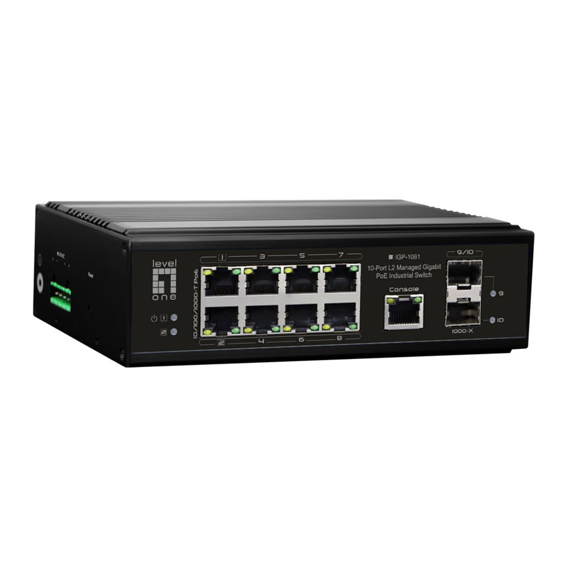 LevelOne IGP 1061 Netzwerk Switch Managed L2 Gigabit Ethernet  10 100 1000  Power over Ethernet  PoE  Schwarz Switches