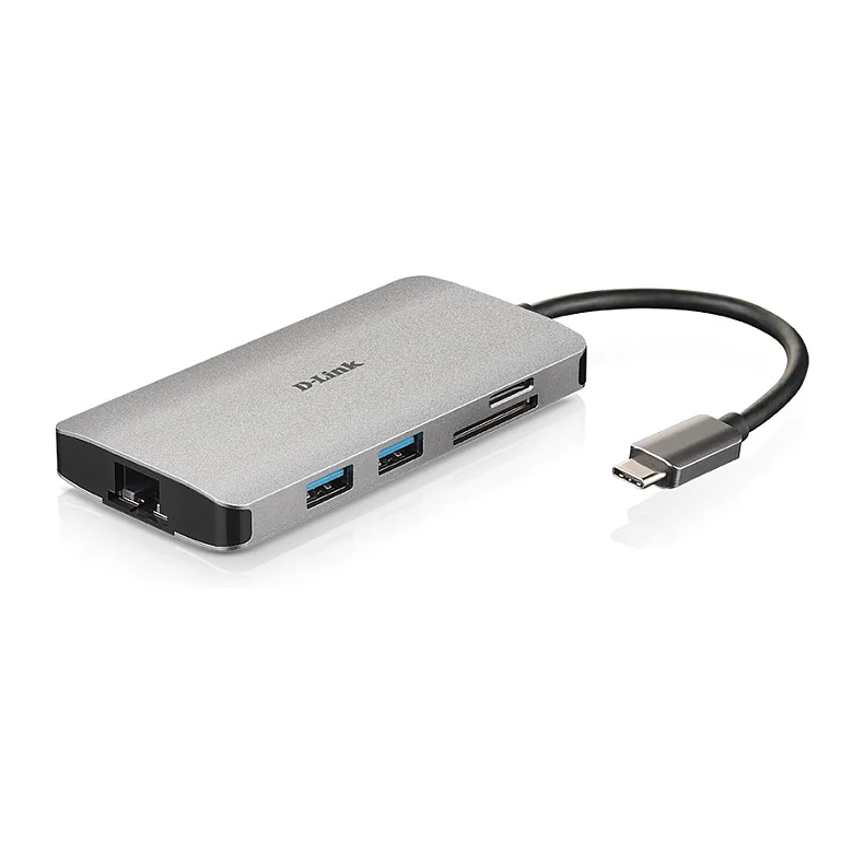 D Link DUB M810 laptop dockingstation   portreplikator Kabelgebunden USB 3 2 Gen 1  3 1 Gen 1  Type C Aluminium Netzwerk