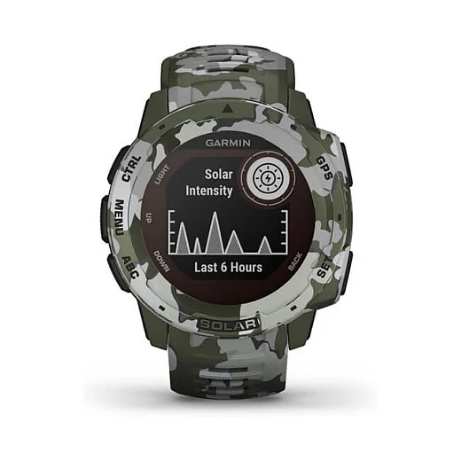 Garmin Instinct SOLAR   Camo Edition  Lichen Camo  Smartwatches & Fitnesstracker