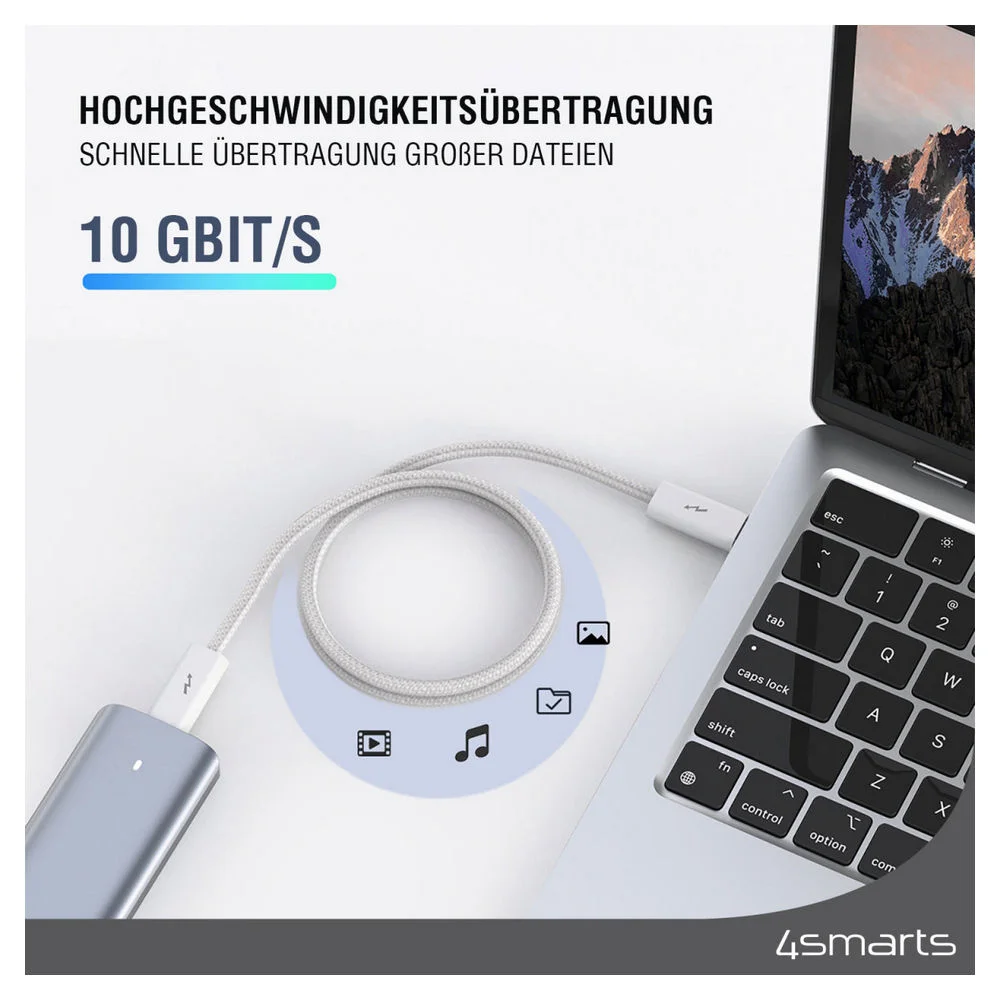 4SMARTS USB C Kabel PremiumCord 240W 1 5m  weiss PC-Zubehoer