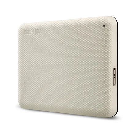 Toshiba Storage Canvio Advance 4 TB  Externe Festplatte  beige  Micro USB B 3 2 Gen 1  5 Gbit s   Speichermedien