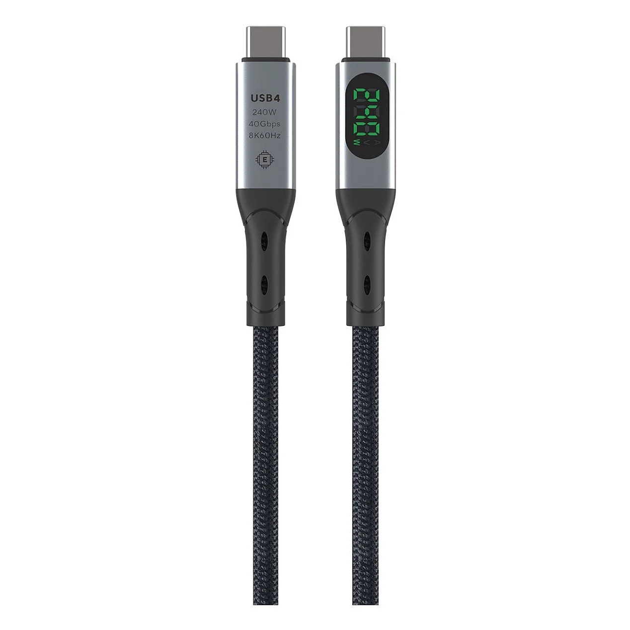 4SMARTS USB4 Kabel DigitCord Enterprise 240W 1 5m  schwarz Notebook & Tablet Zubehoer