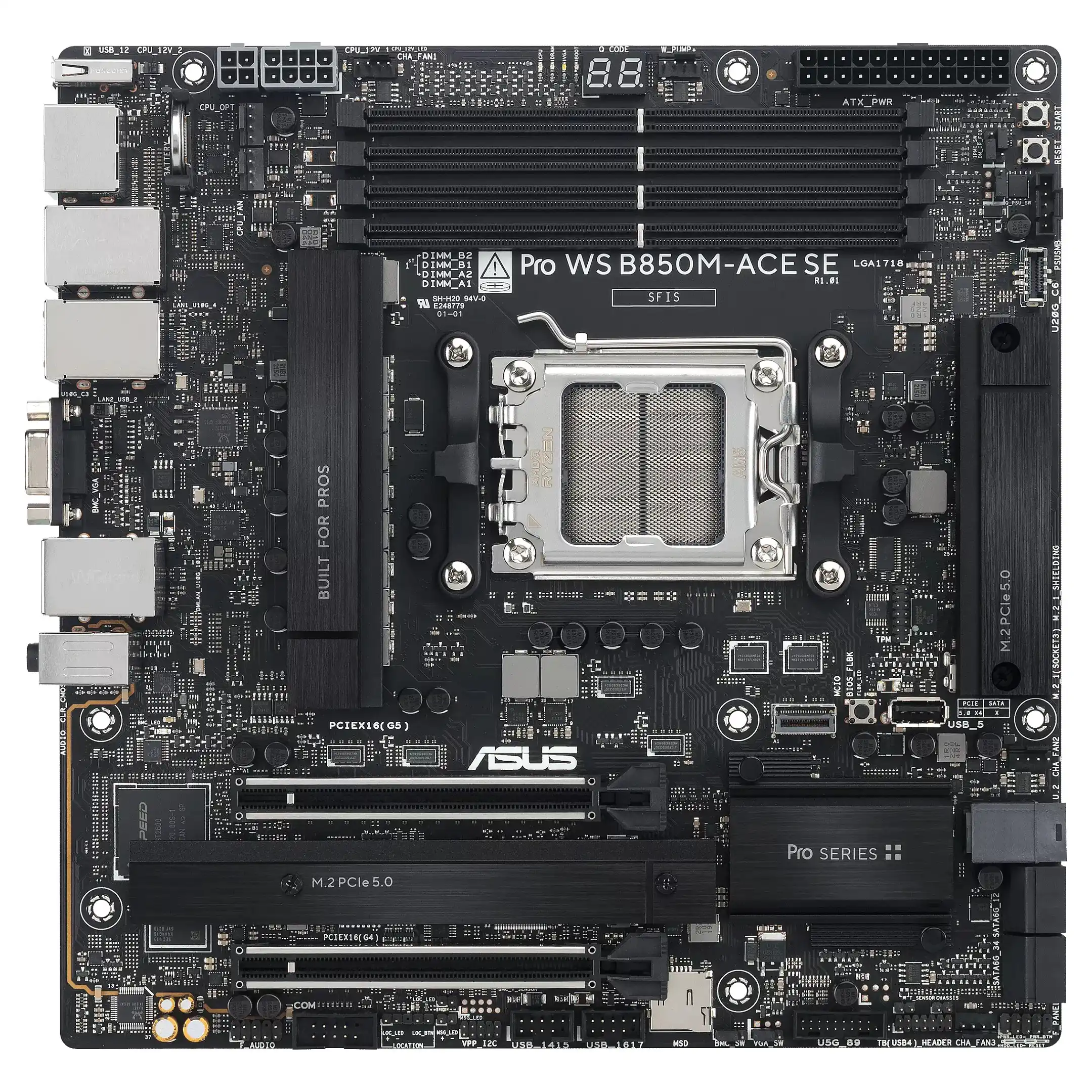 ASUS PRO WS B850M ACE SE AMD B850 Sockel AM5 micro ATX PC-Komponenten