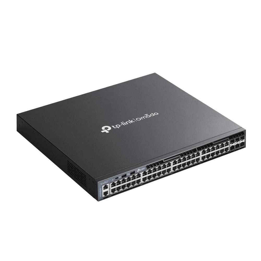 TP Link Omada SG6654X Managed Netzwerk Switch L3 Gigabit Ethernet 10 100 1000 1U Schwarz Switches