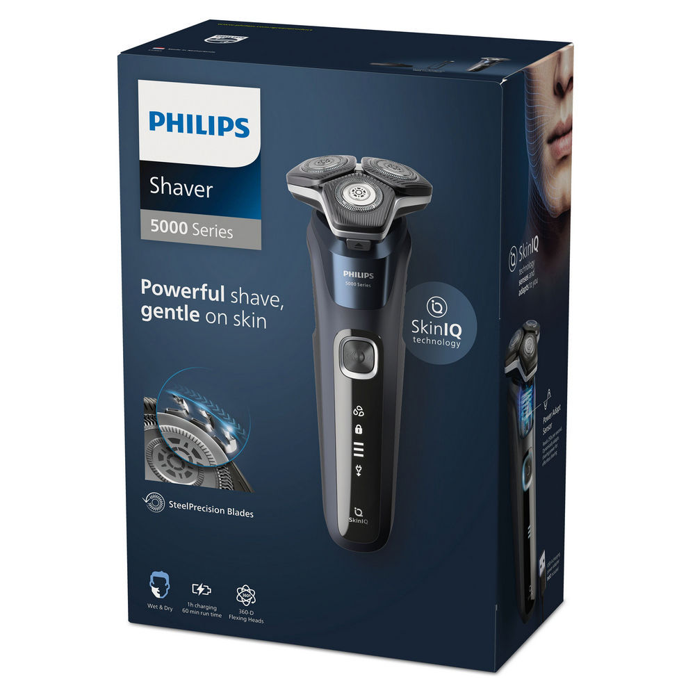 Philips Herrenrasierer Series 5000 S5885 25  schwarz blau Rasierer & Epilierer