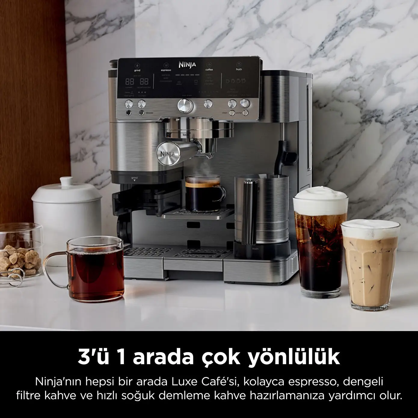 Ninja ES601EU Luxe Caf  Premier Kaffeemaschine Kuechenkleingeraete