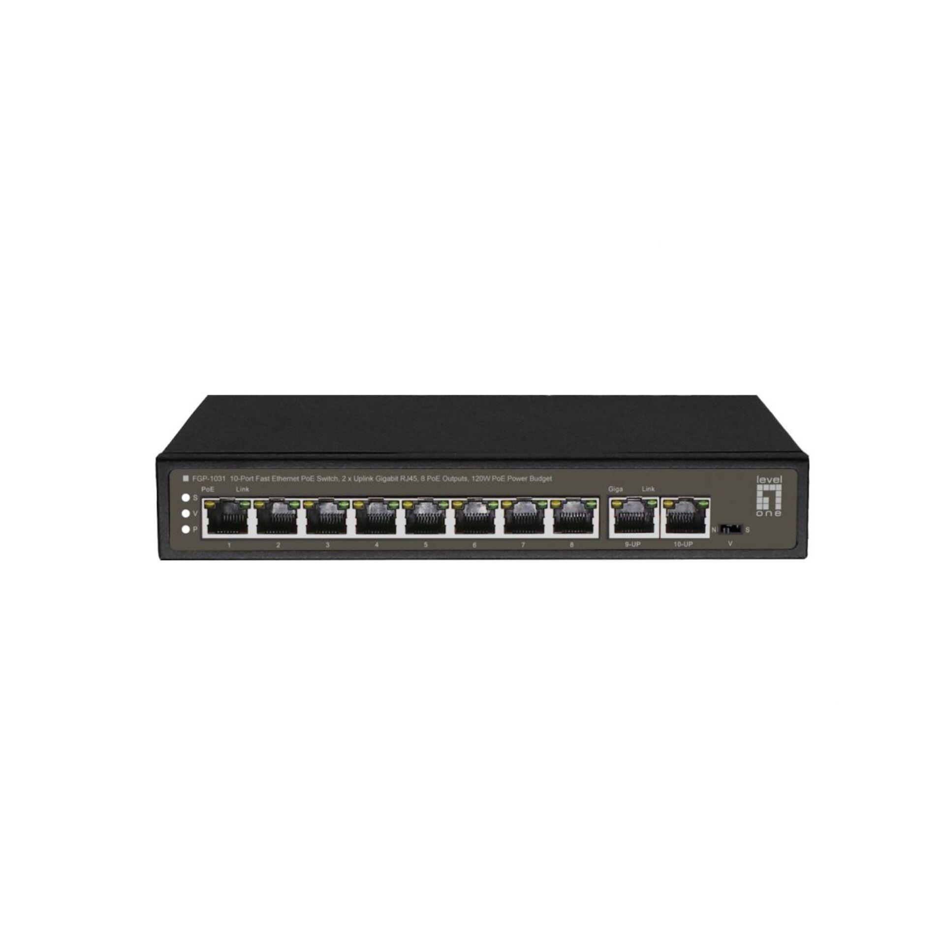 LevelOne FGP 1031 Netzwerk Switch Unmanaged Gigabit Ethernet  10 100 1000  Power over Ethernet  PoE  Schwarz Switches Netzwerk