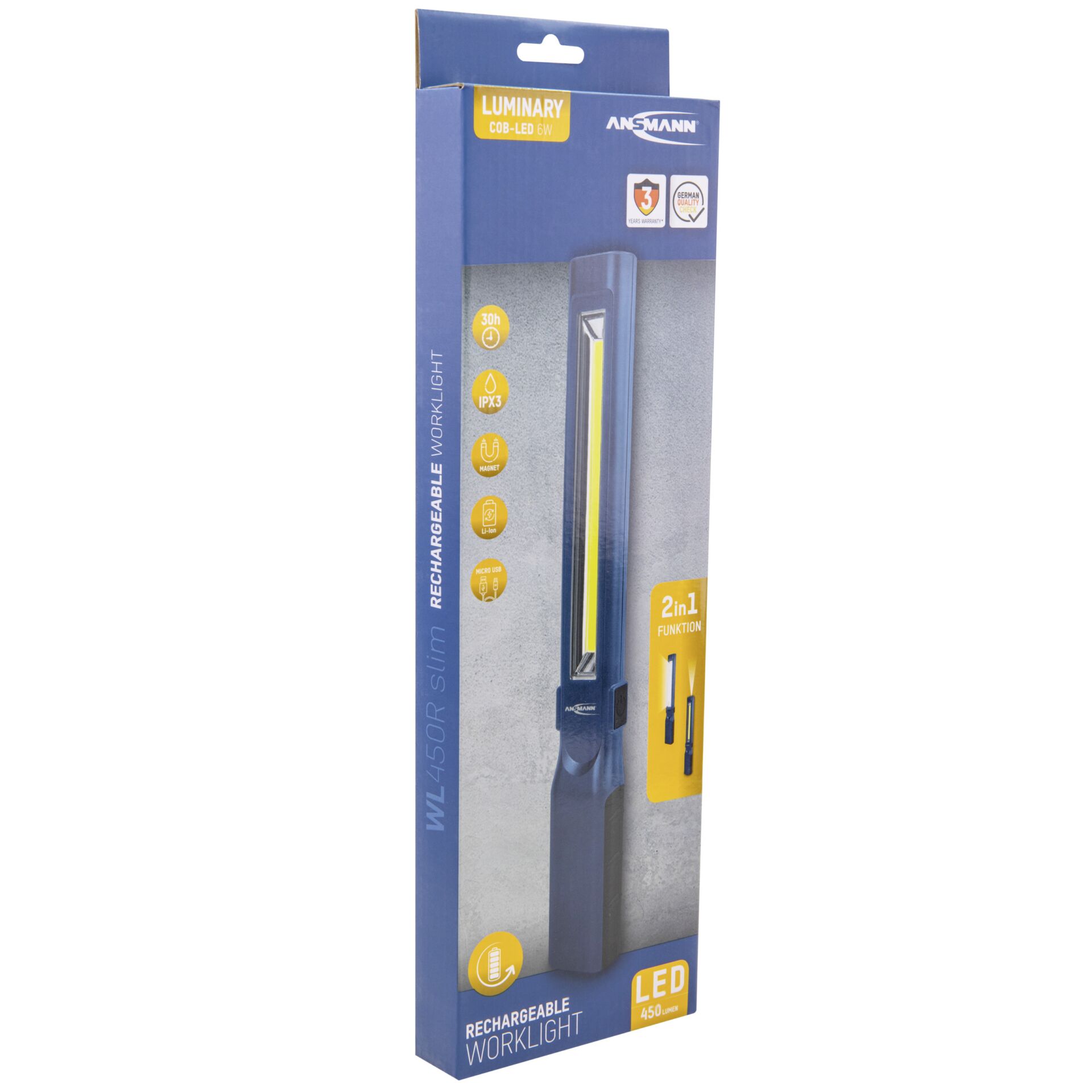 Ansmann WL450R slim LED Werkstattleuchte Beleuchtung