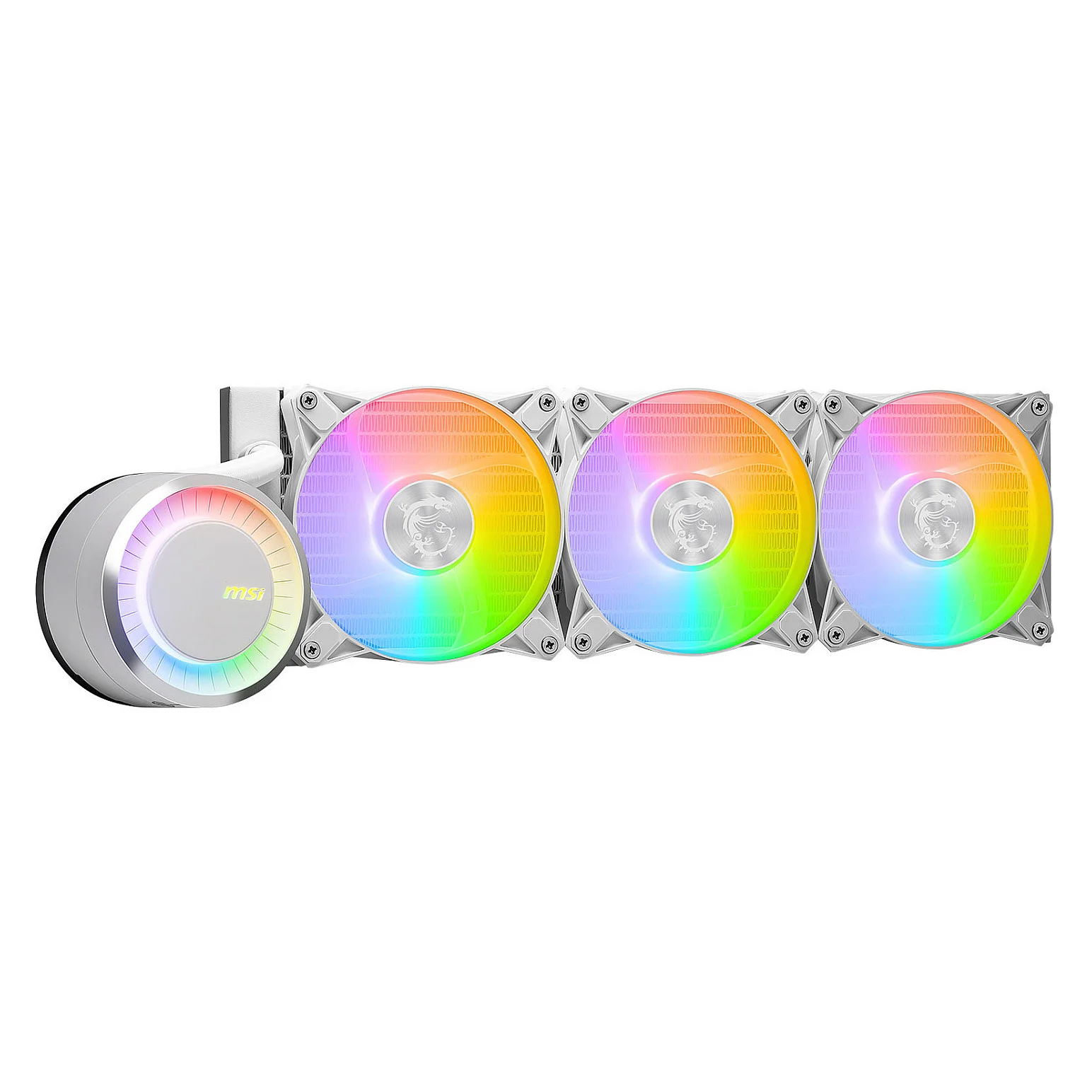 MSI MAG Coreliquid E360 White Hauptplatine  Prozessor Fluessigkeitskuehlung 12 cm Weiss PC-Zubehoer