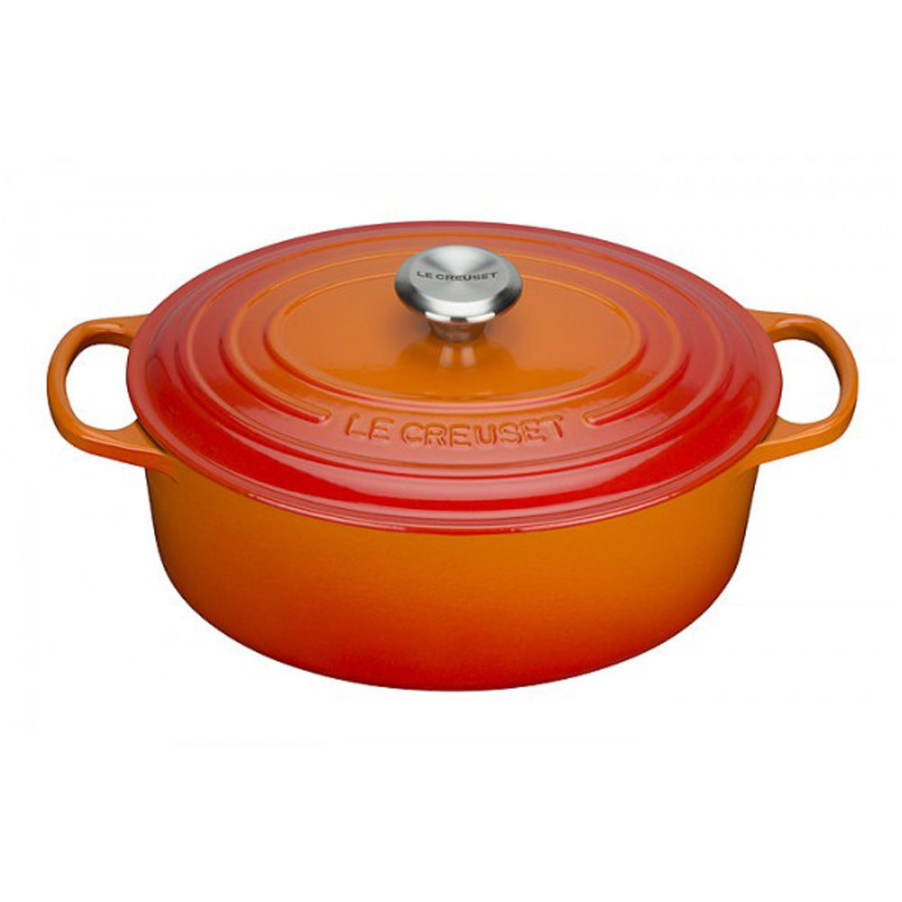 Le Creuset Signature Braeter Ofenrot Oval 33 cm Kuechenkleingeraete