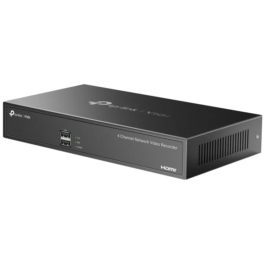TP Link VIGI NVR1004H Netzwerk Recorder 4 Kanal Schwarz Ueberwachungssystem Netzwerk-Videorekorder