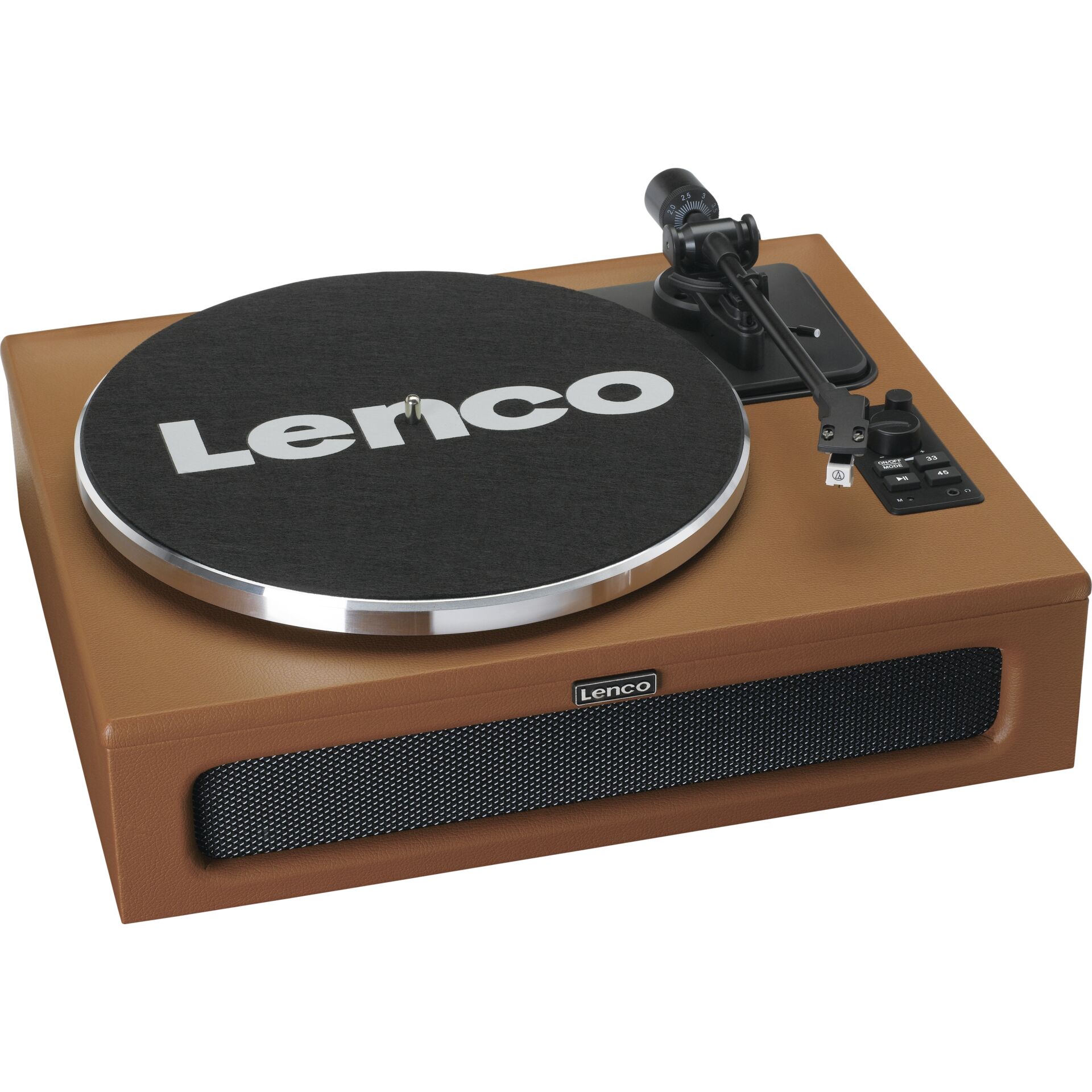 Lenco LS 430BN Holzgehaeuse m  Kunstleder Video & Audio