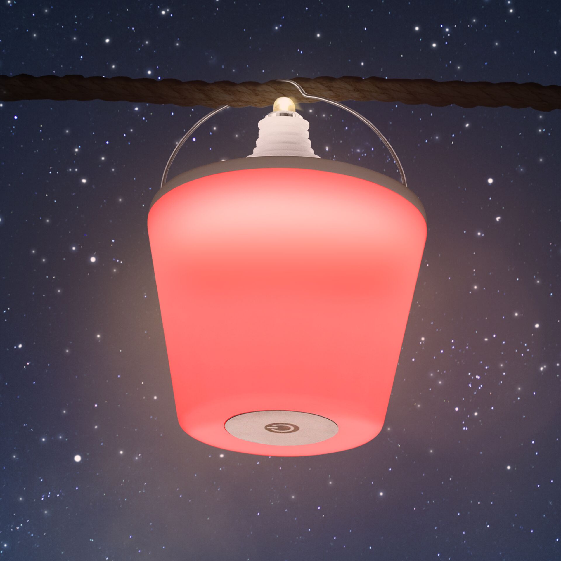 REV LED Flaschenleuchte mit Akku Lamprusco warmweiss RGB Wohnaccessoires