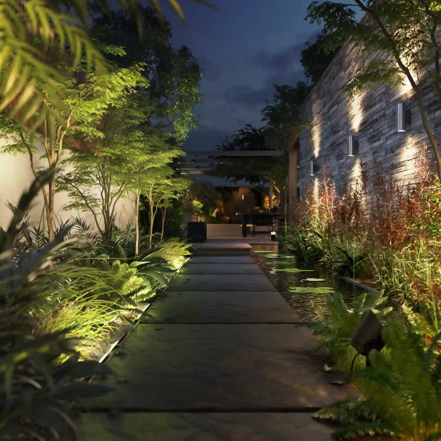 Philips Hue White and Color ambiance Appear Outdoor Wandleuchte silber Aussenleuchten