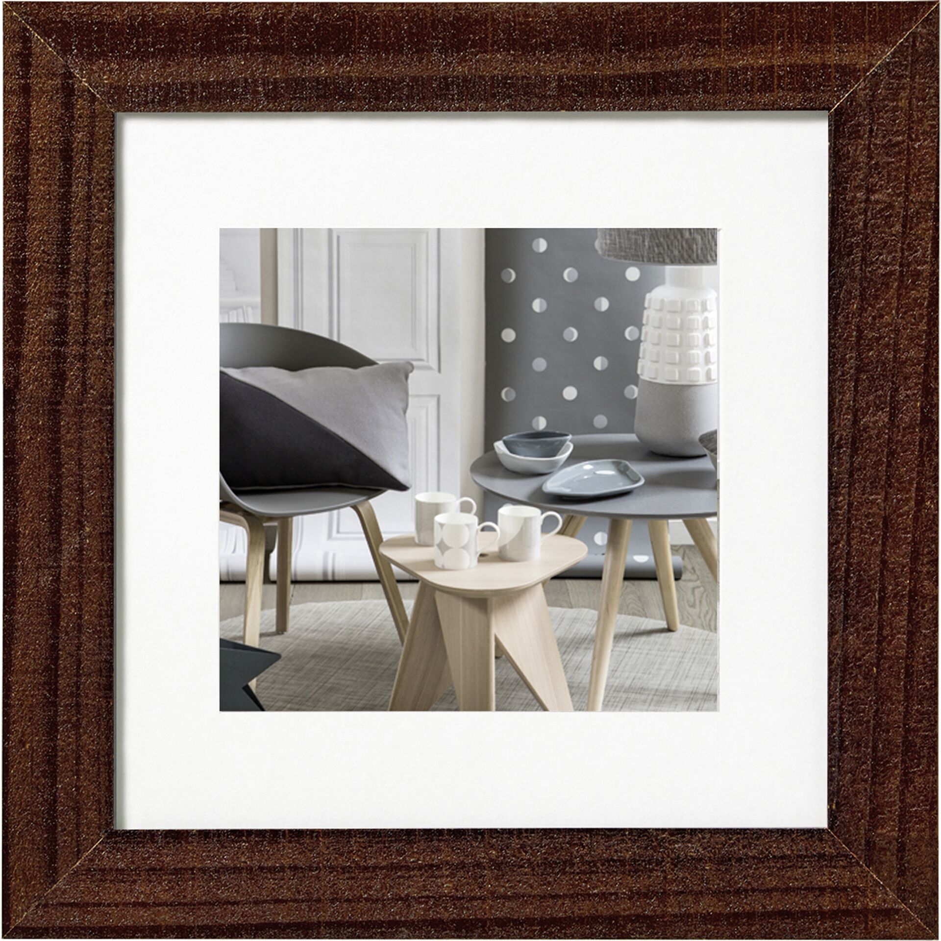 Walther Home 40x40 Holz nussbaum HO440N Bilderrahmen