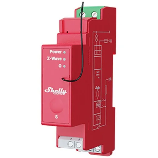 Shelly Relais ZollWave Pro 1PMZoll max 16A Z Wave DIN Rail Smart Home