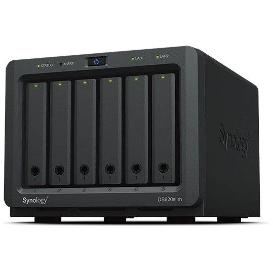 Synology 6 Bay DS620SLIM   CPU Celeron J3355   nur 2 5Zoll Laufwerke Netzwerk