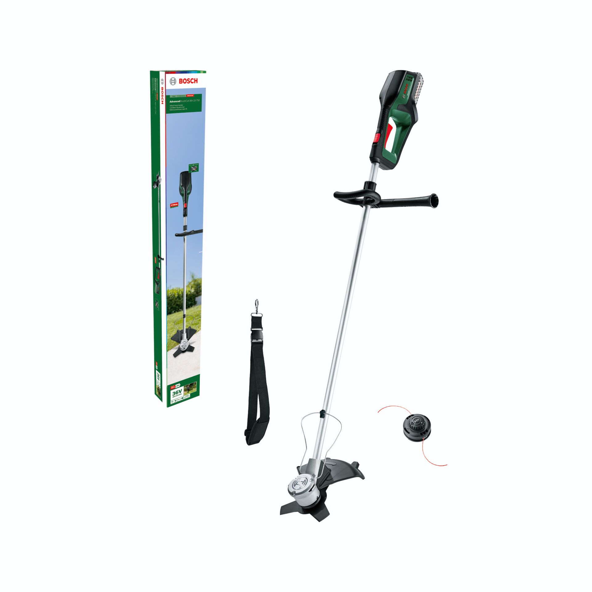 Bosch ADVANCEDBRUSHCUT 36V 23 Akku Rasentrimmer Gartenmaschinen