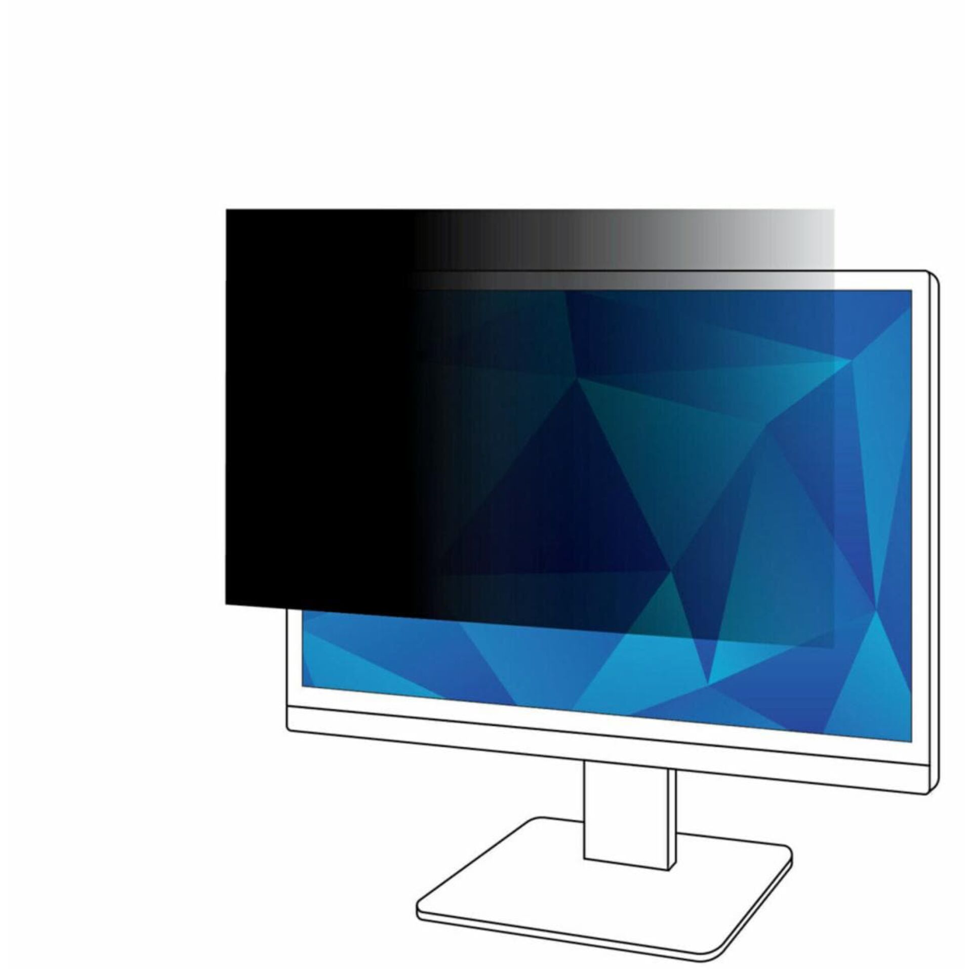 3M PF195W1B Blickschutzfilter f  19 5 16 10 Monitor Breitbild Monitore