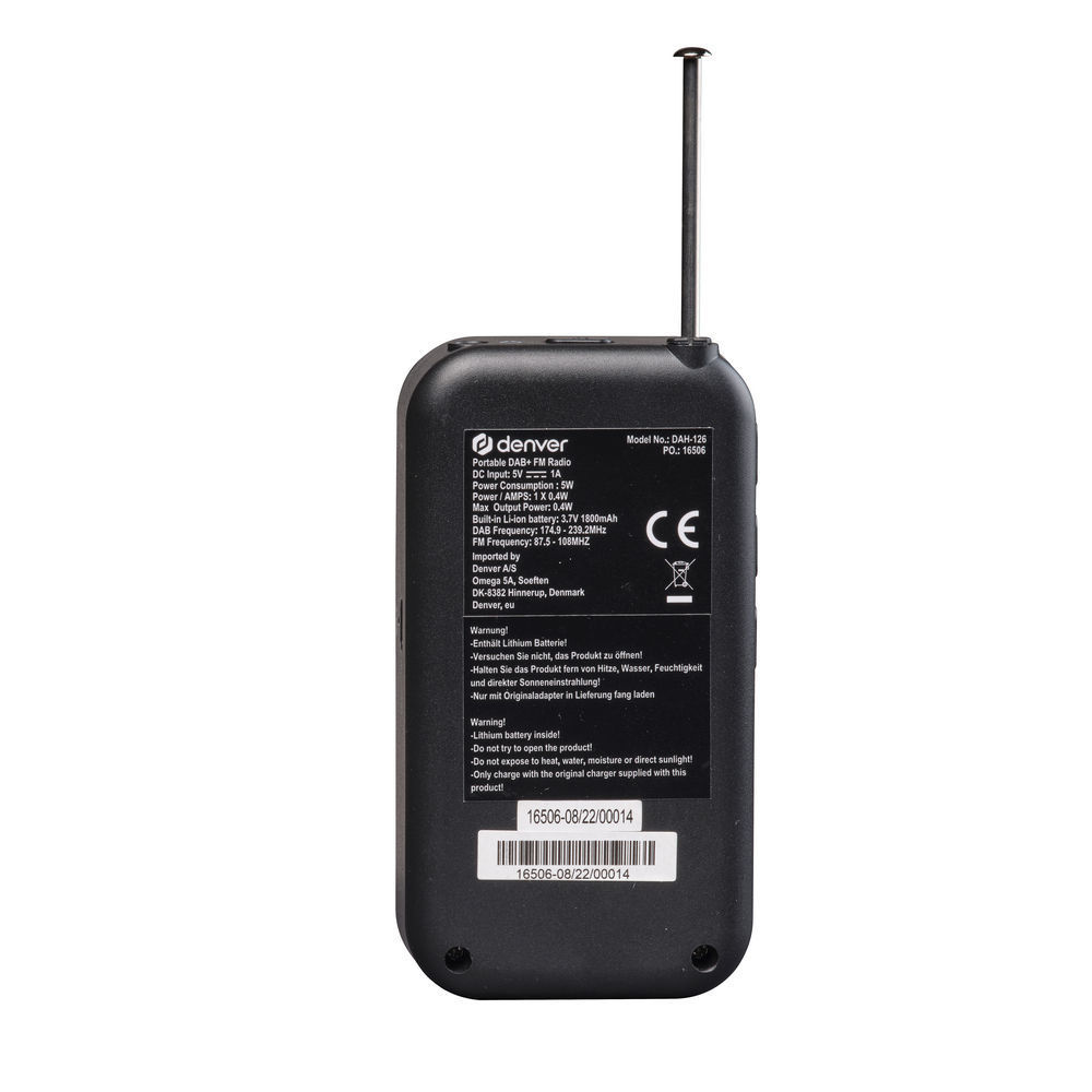 Denver Mobiles Radio handheld DAH 126 Video & Audio