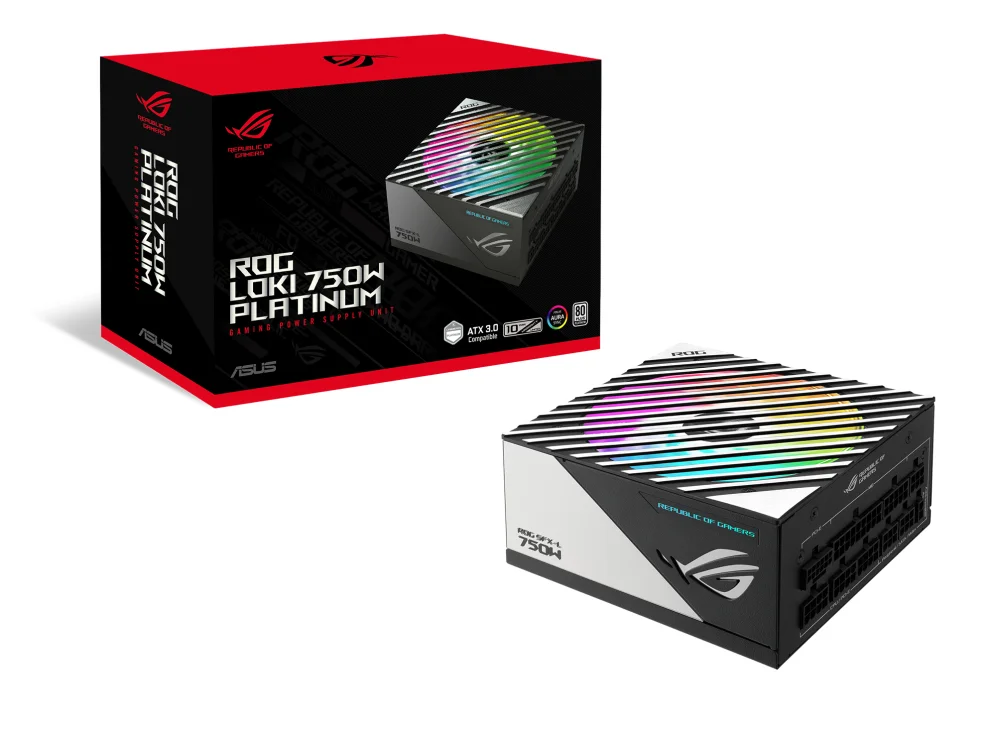ASUS ROG Loki SFX L 750W Platinum Netzteil 20 4 pin ATX Schwarz  Silber PC-Komponenten