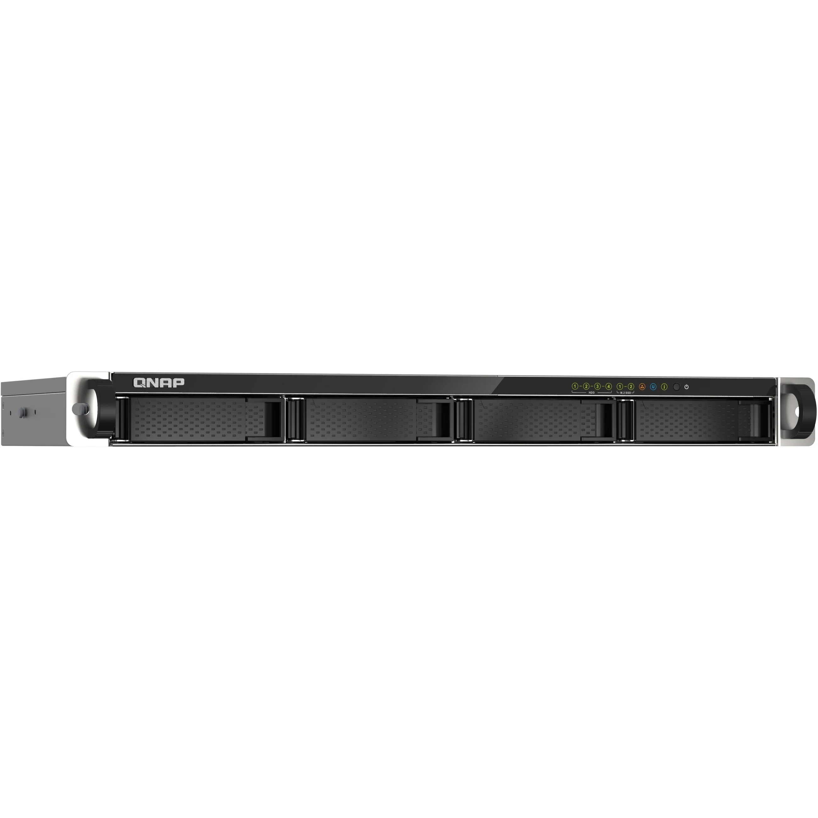 QNAP TS 435XEU NAS Rack  1U  Marvell CN9131 4 GB DDR4 0 TB QNAP QTS Schwarz  Grau Netzwerk