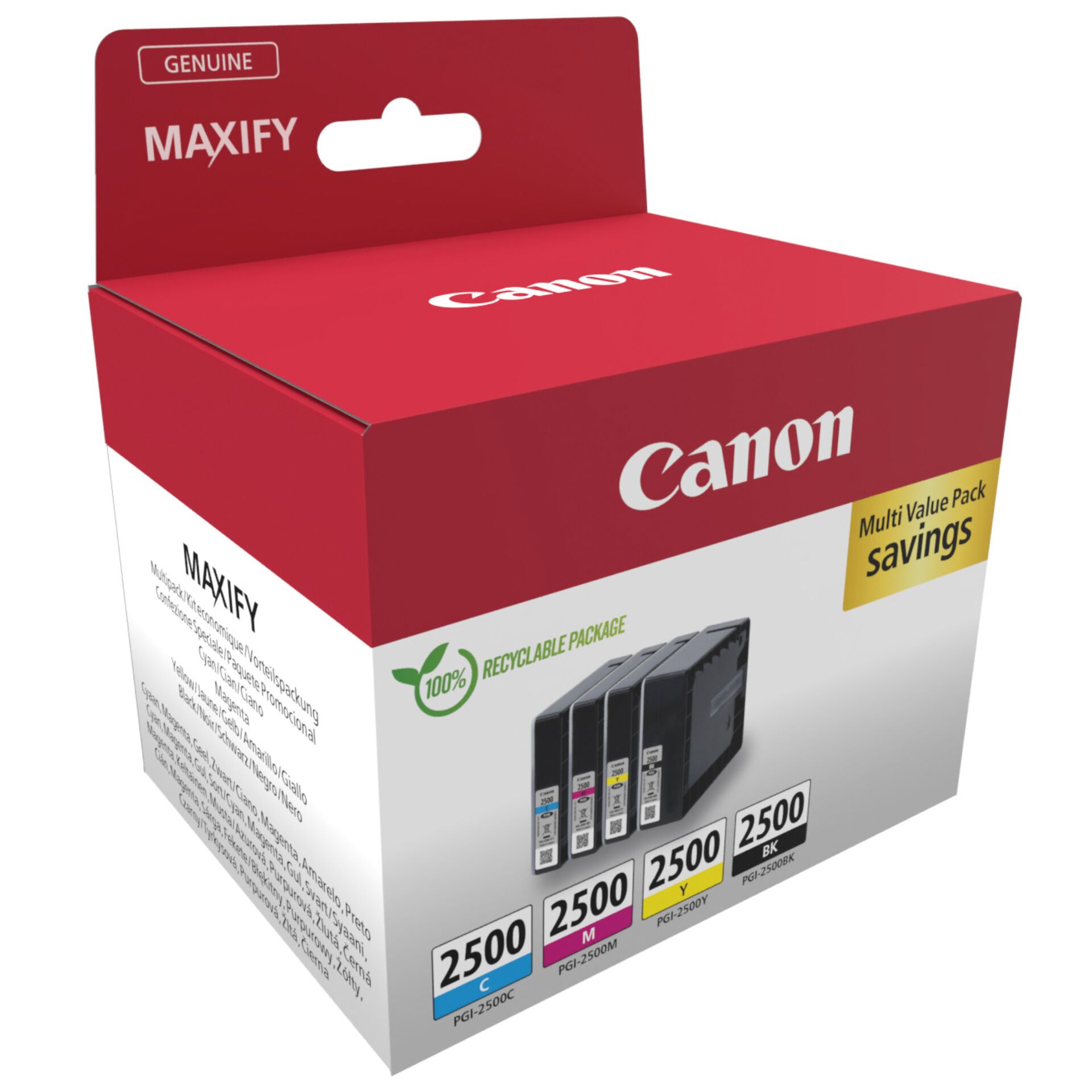 Canon PGI 2500 BK C M Y Multipack Drucker & Scanner