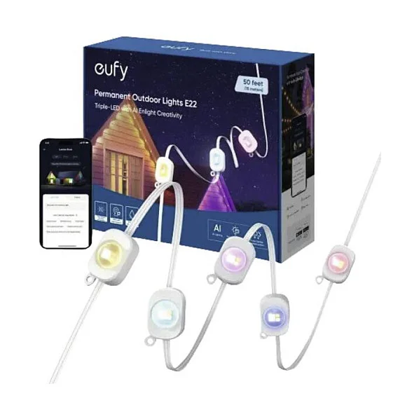 Eufy Permanent Outdoor Light  15m Leichte Dekorationskette Aussenleuchten