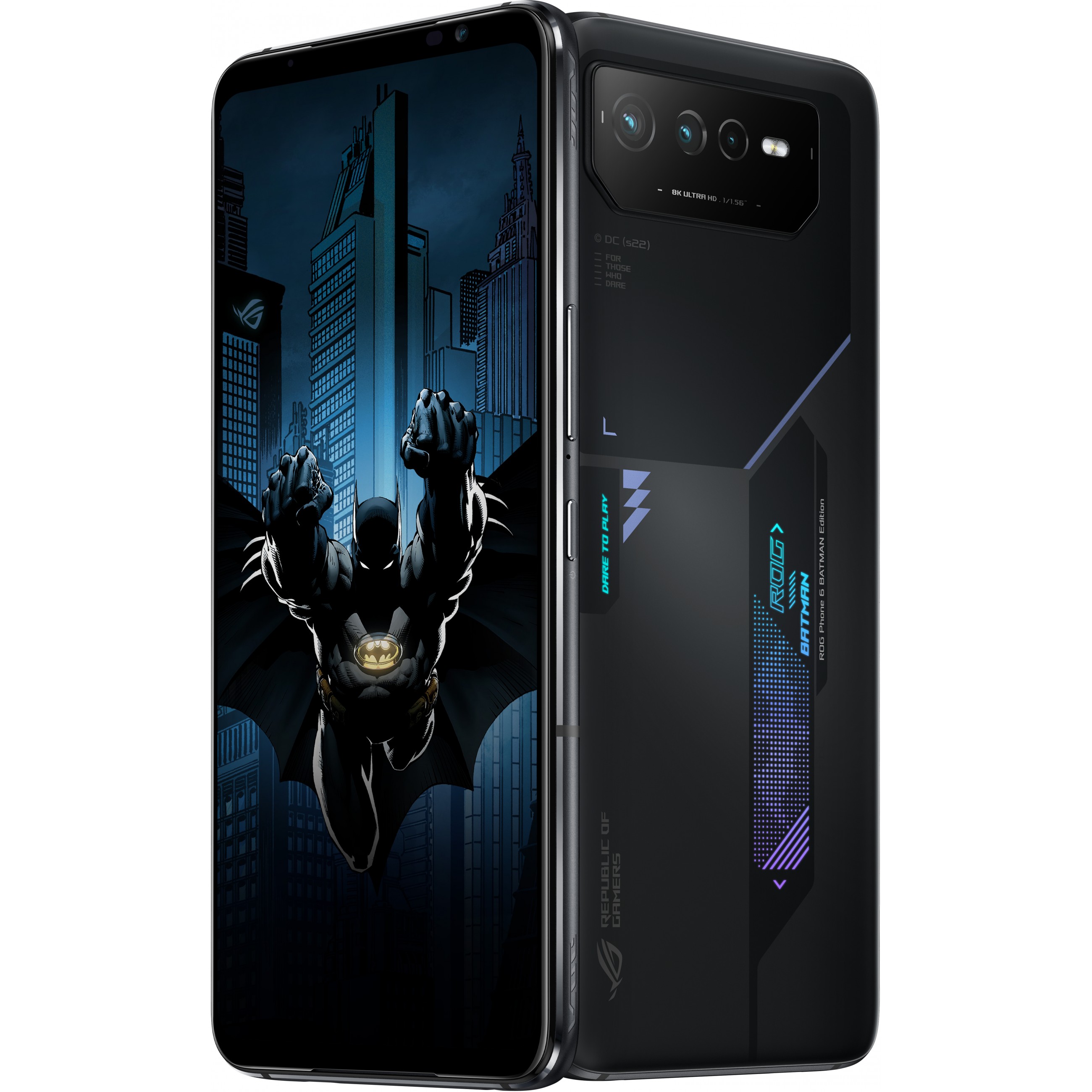 ASUS ROG Phone 6 AI2203 5B028E1 17 2 cm  6 78   Dual SIM Android 12 5G USB Typ C 12 GB 256 GB 6000 mAh Schwarz Mobilfunk