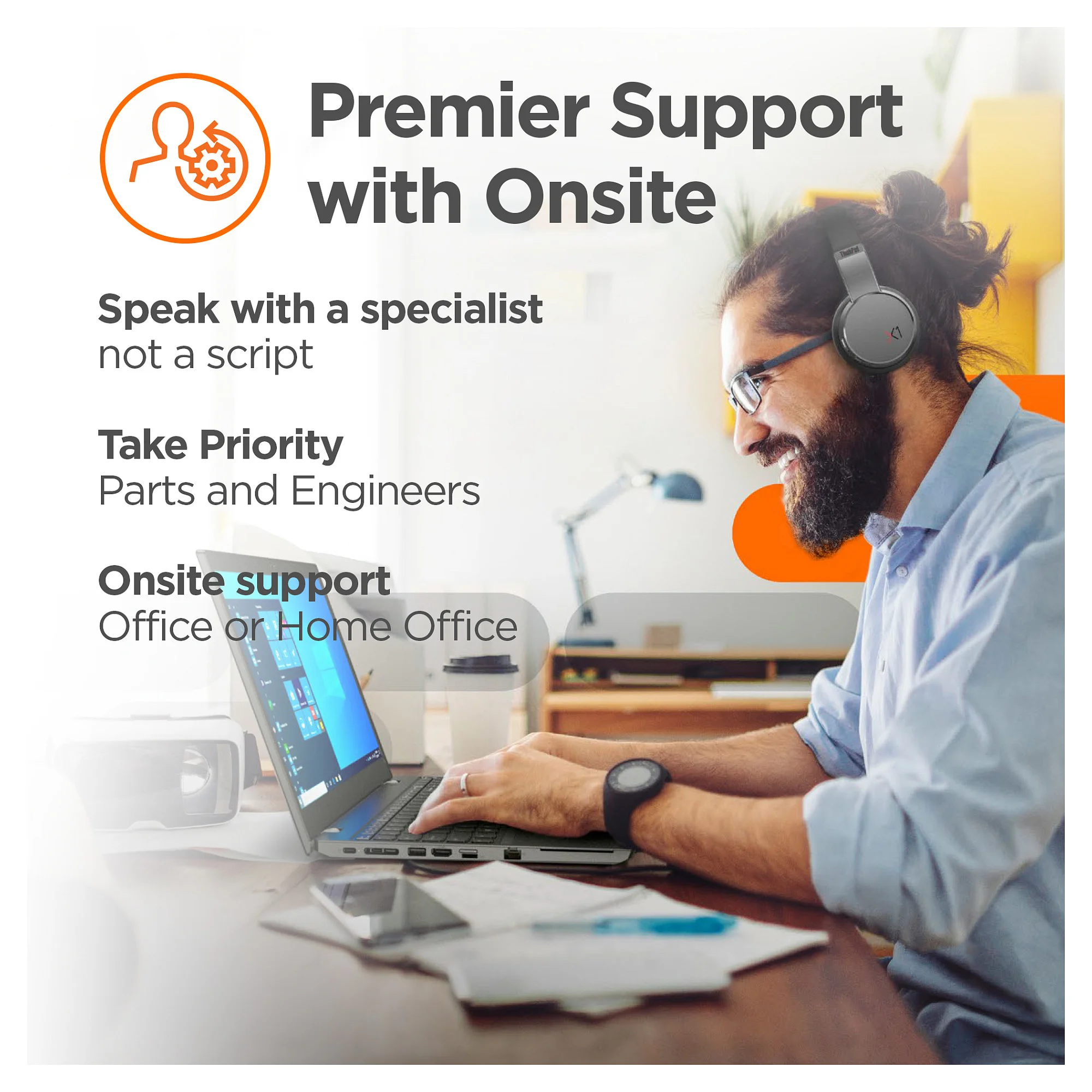 Lenovo 3 Jahr Premier Support mit Vor Ort Service Notebook & Tablet Zubehör