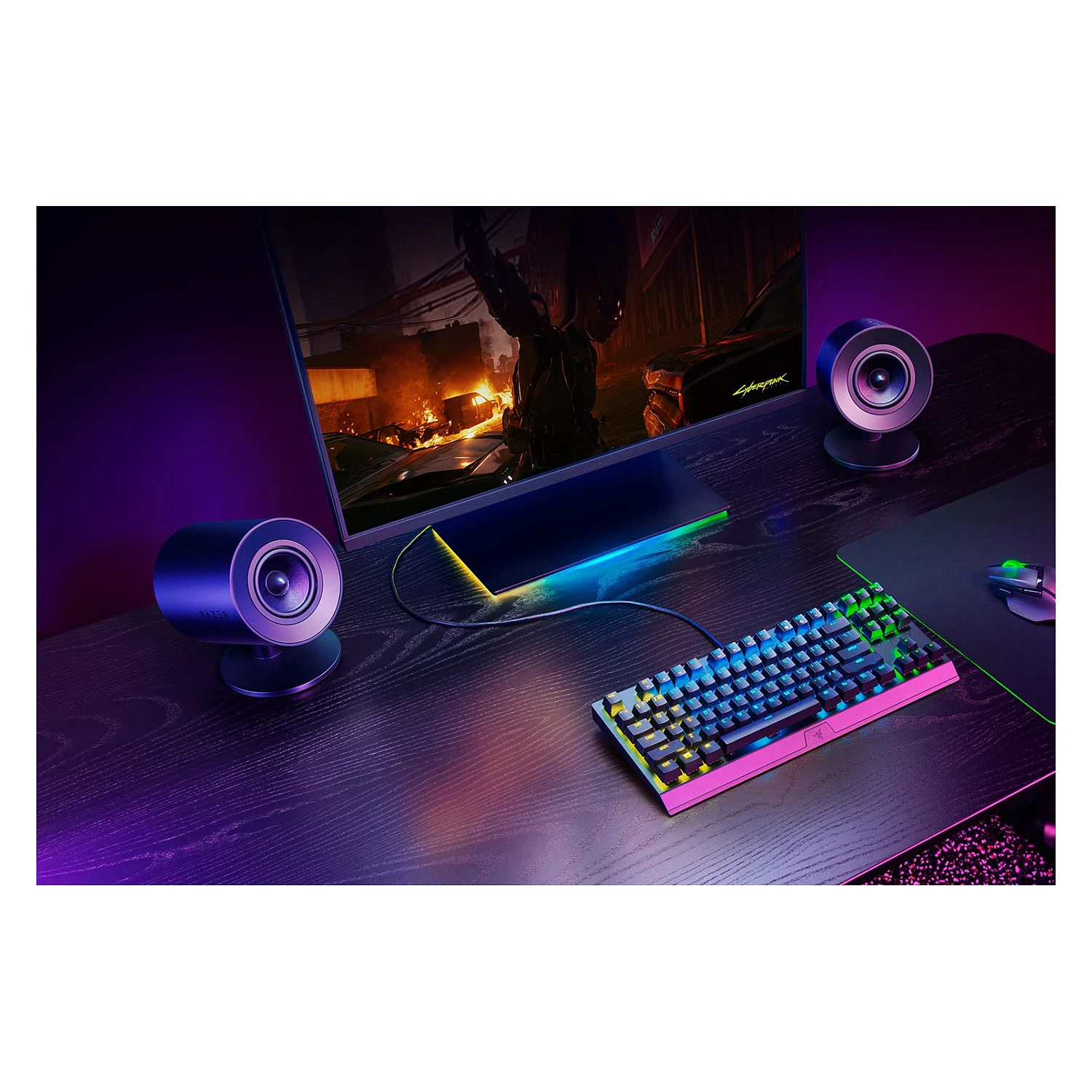 Razer Nommo V2 X Speaker Lautsprecher rund PC-Zubehoer