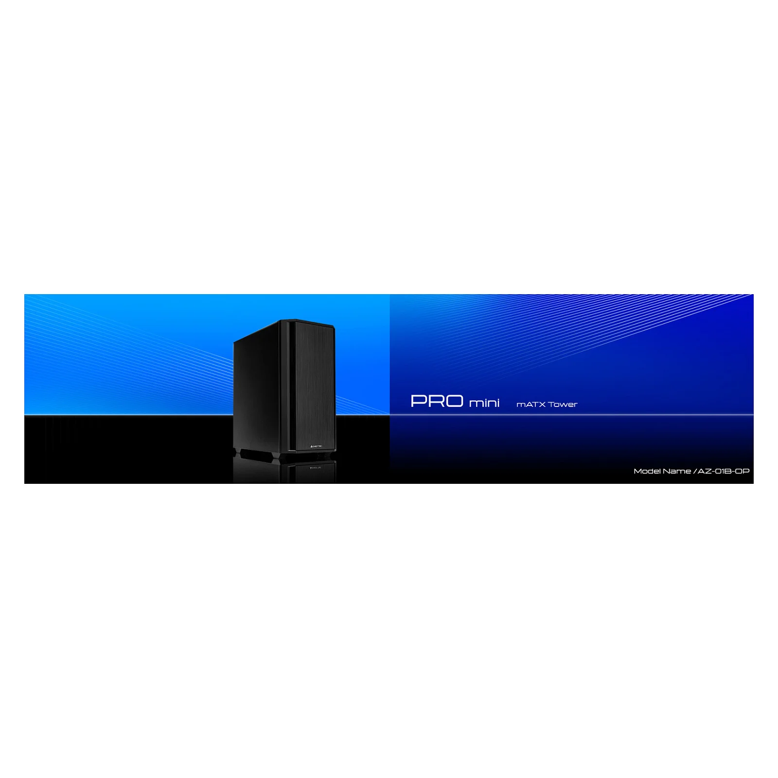 Chieftec AZ 01B OP Mini Tower Computer Gehaeuse Schwarz   Kompakt   Modern PC-Komponenten