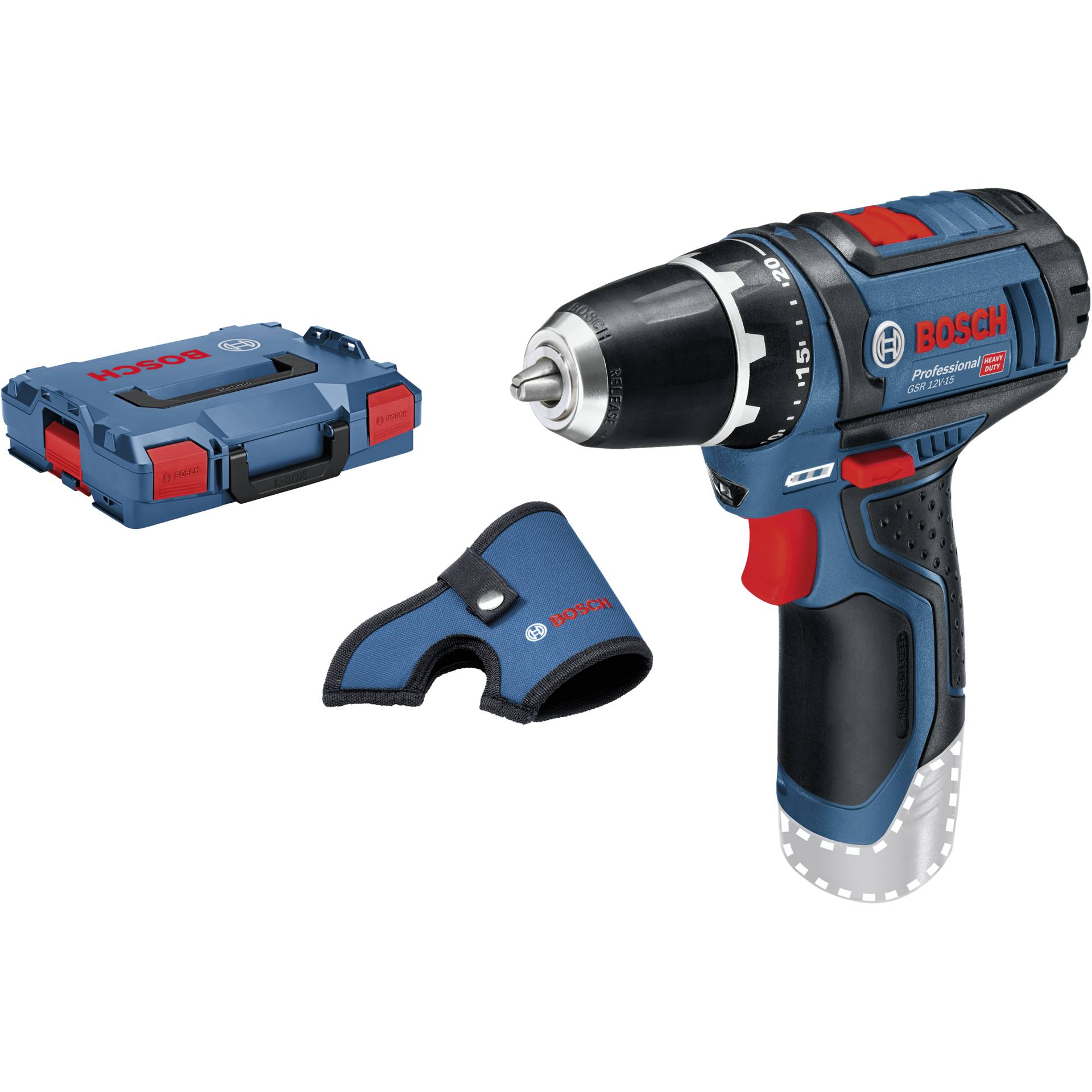 Bosch GSR 10 8 2 LI Professional Ohne Schluessel Schwarz  Blau  Rot Bohrer & Schrauber