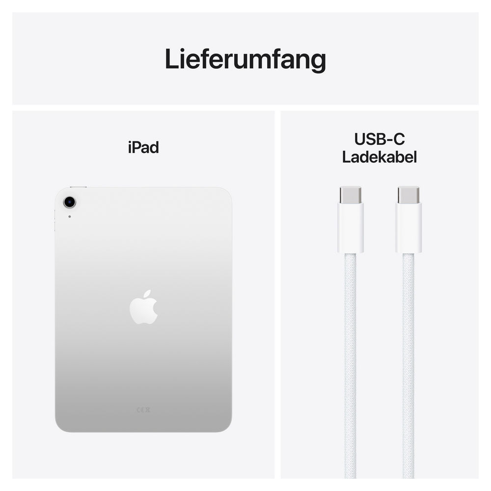 Apple iPad 11 Wi Fi 128GB  silber  11 Gen Notebooks & Tablets