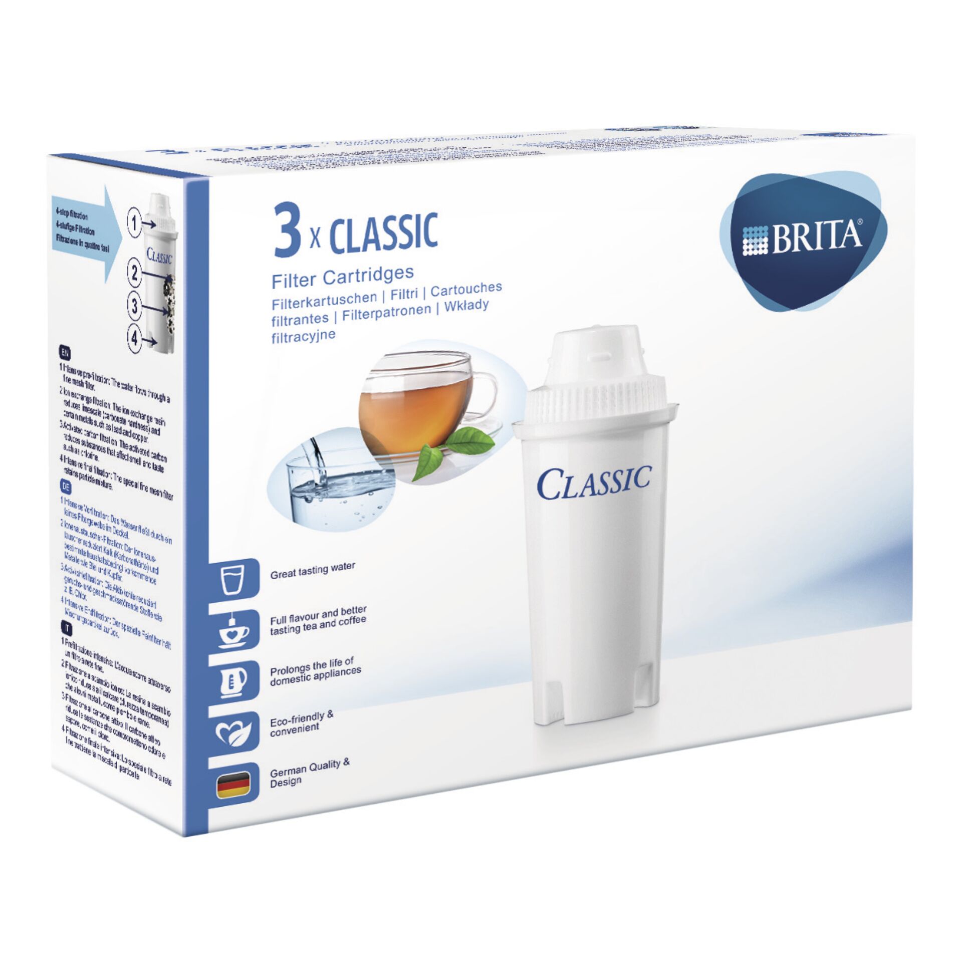 Brita tischwasserfilter classic filterkartusche 3er pack Kuechenkleingeraete