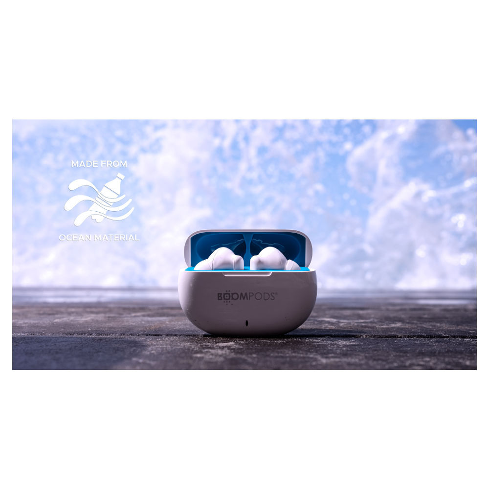 Boompods True Wireless In Ear Kopfhoerer Tide Soundwave weiss