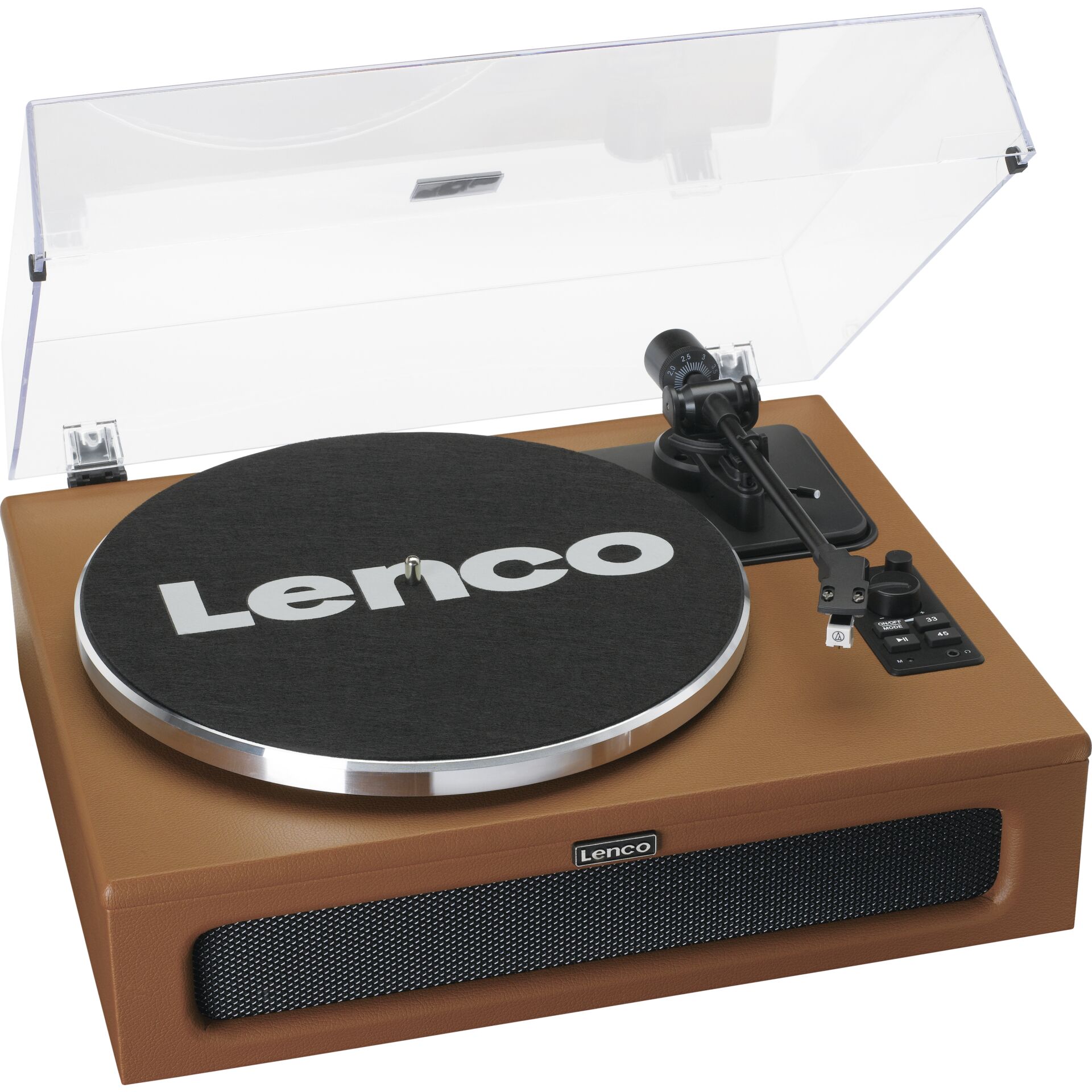 Lenco LS 430BN Holzgehaeuse m  Kunstleder Video & Audio