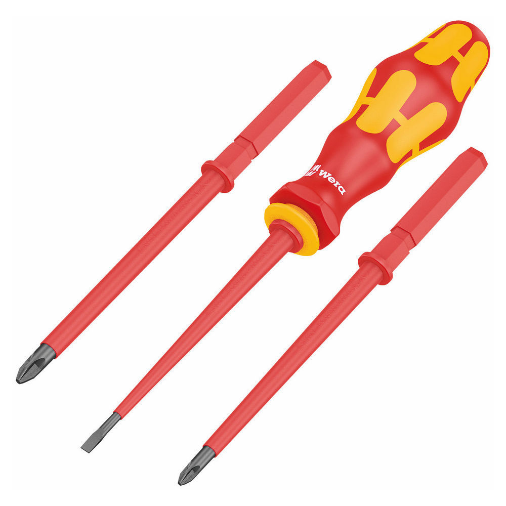 Wera Elektro Schraubendreher Wechselklingen  4 teilig Schraubendreher & Zangen