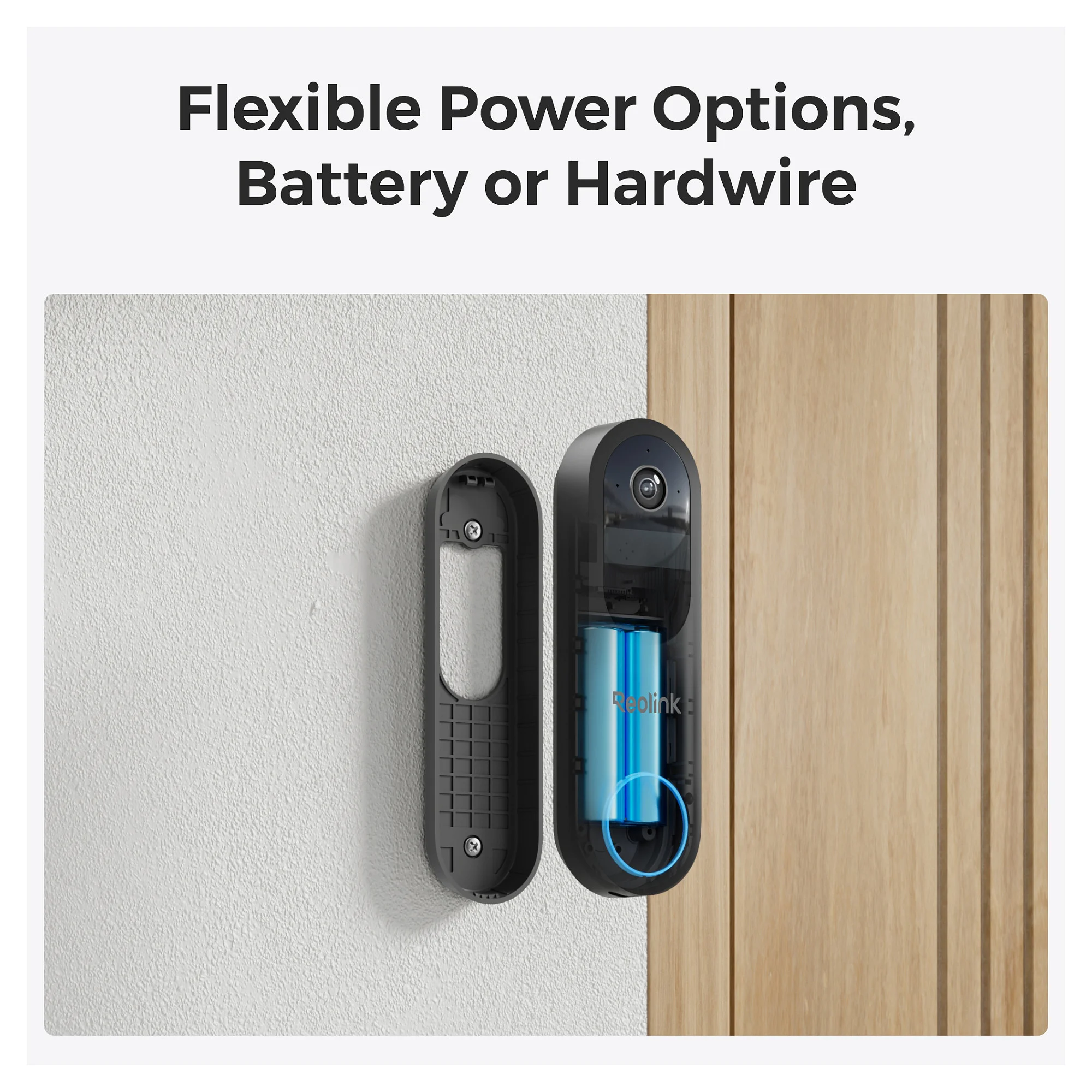 Reolink Bundle Tuerklingel  D340B mit Klingel und 64GB Speicher Tuerklingeln & Tuerschloesser