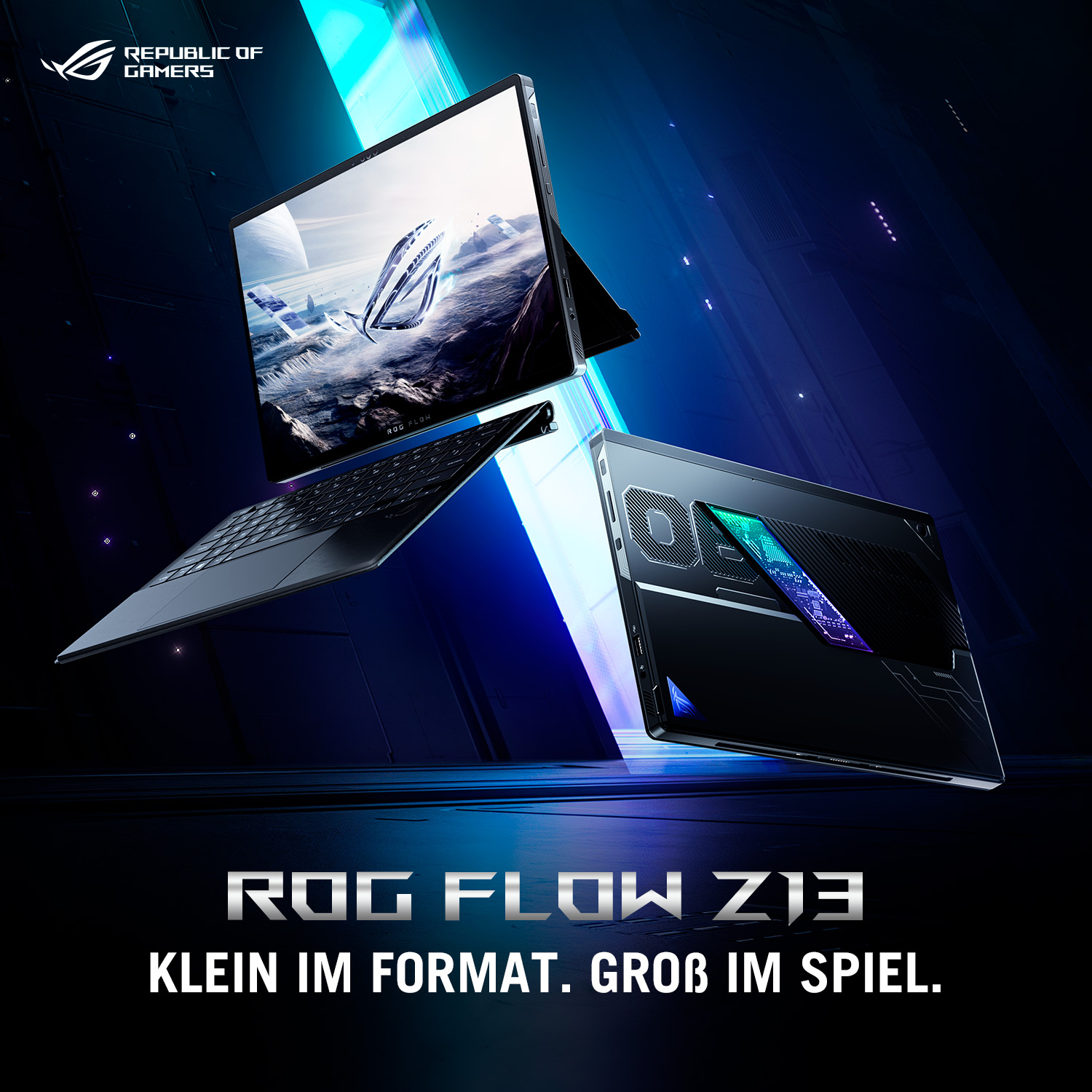 ASUS ROG Flow Z13 GZ302EA RU074W AMD Ryzen Al Max  395 Laptop 34 cm  13 4   Touchscreen WQXGA 32 GB LPDDR5x SDRAM 1 TB SSD Wi Fi 7  802 11be  Windows 11 Home Deutsch Schwarz Notebooks & E-Book Reader