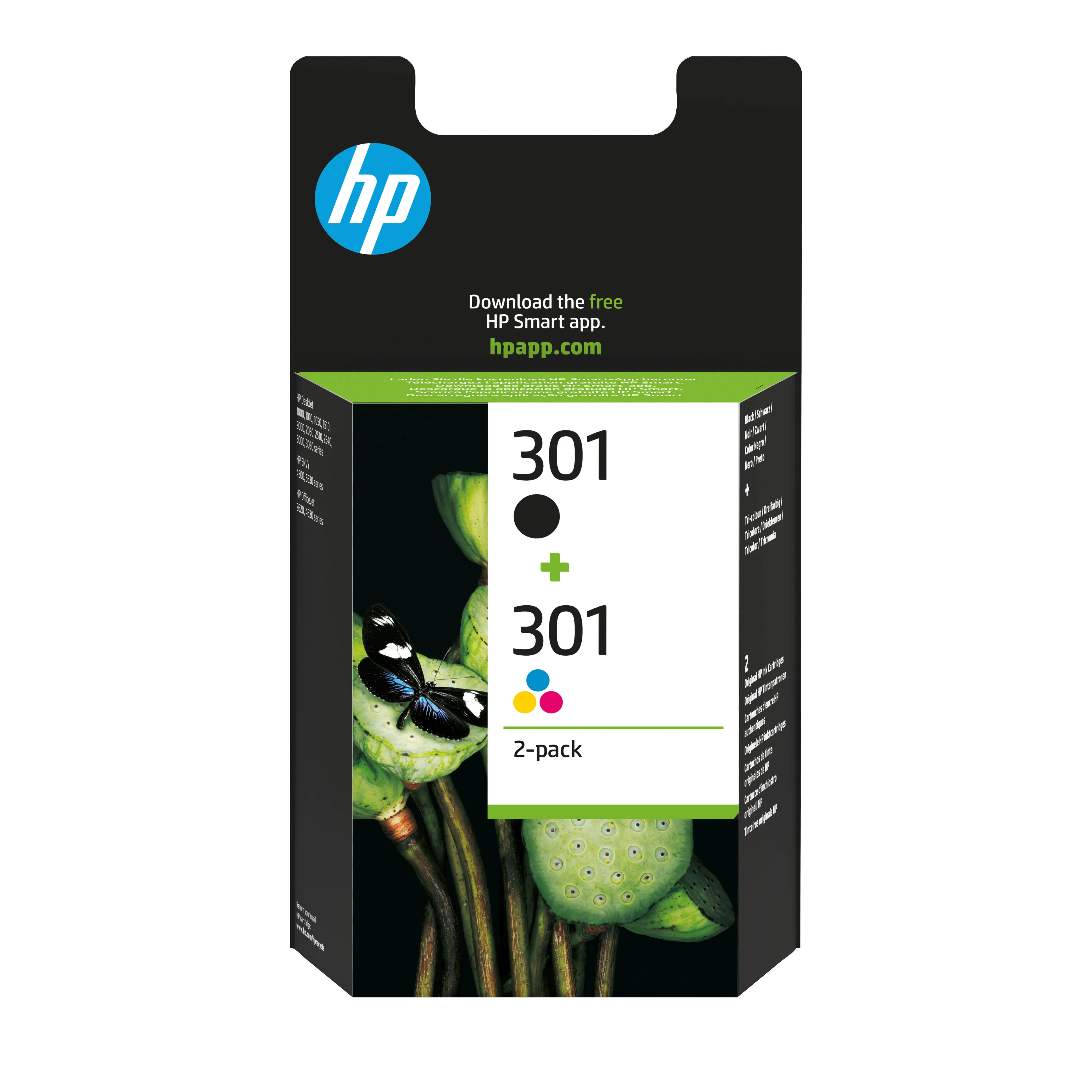 Hewlett Packard HP N9J72AE Combo 2 Pack BK Color No  301 Drucker & Scanner
