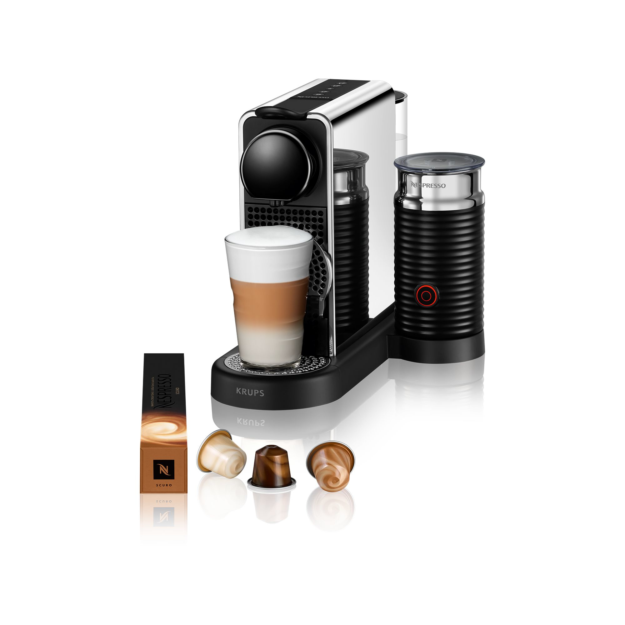 Krups Nespresso XN 630D CitiZ Platinum   milk Coffee Machine by Kapselmaschinen